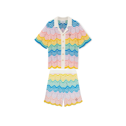 Gradient Wave Knit Set