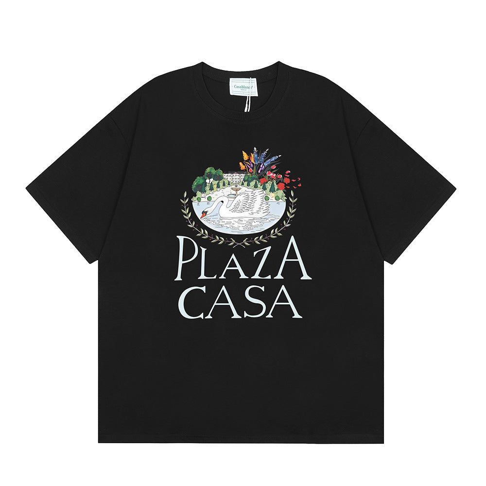 Casablanca T-shirt Plaza Casa Noir