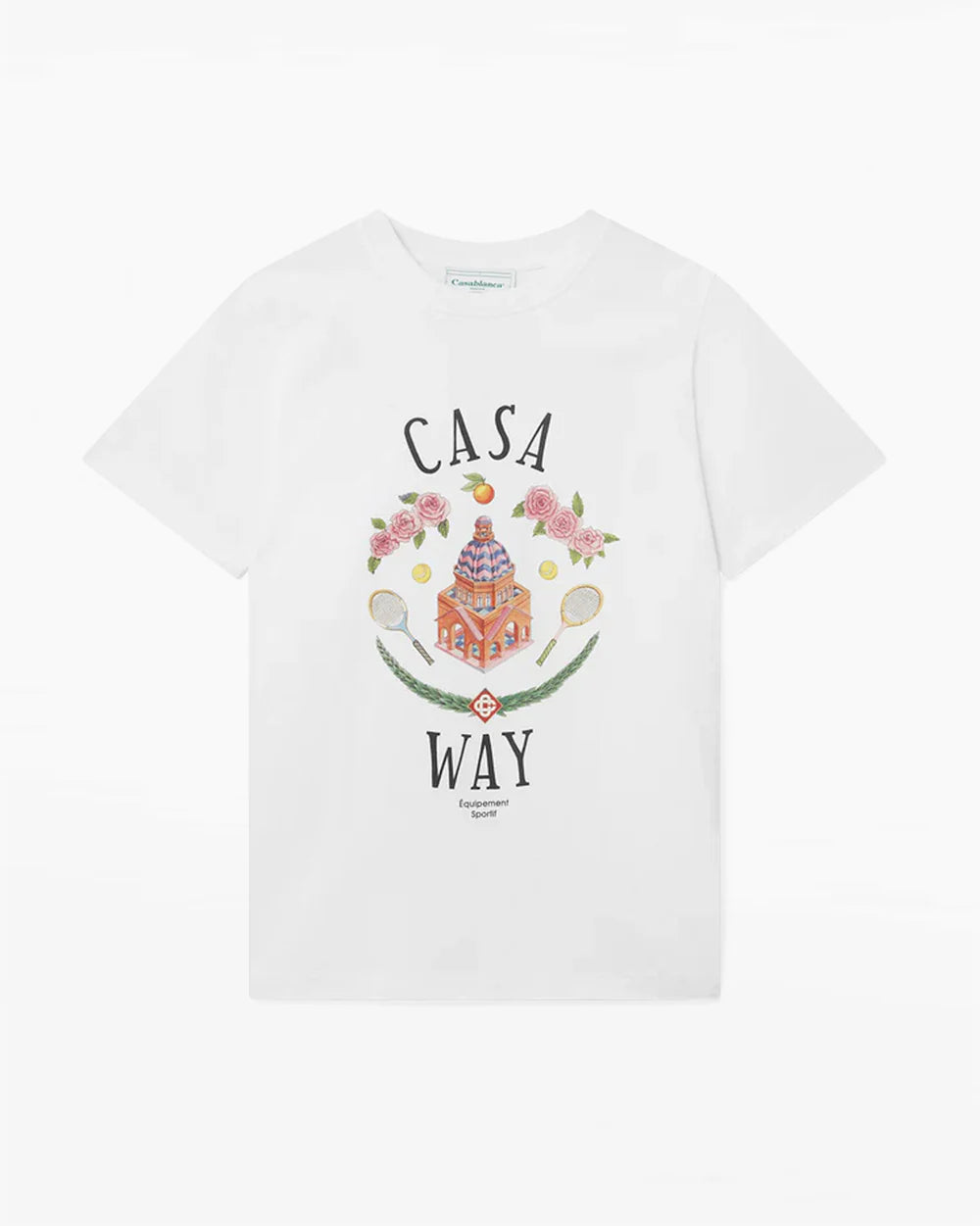 Casablanca T-Shirt Casa Way Blanc