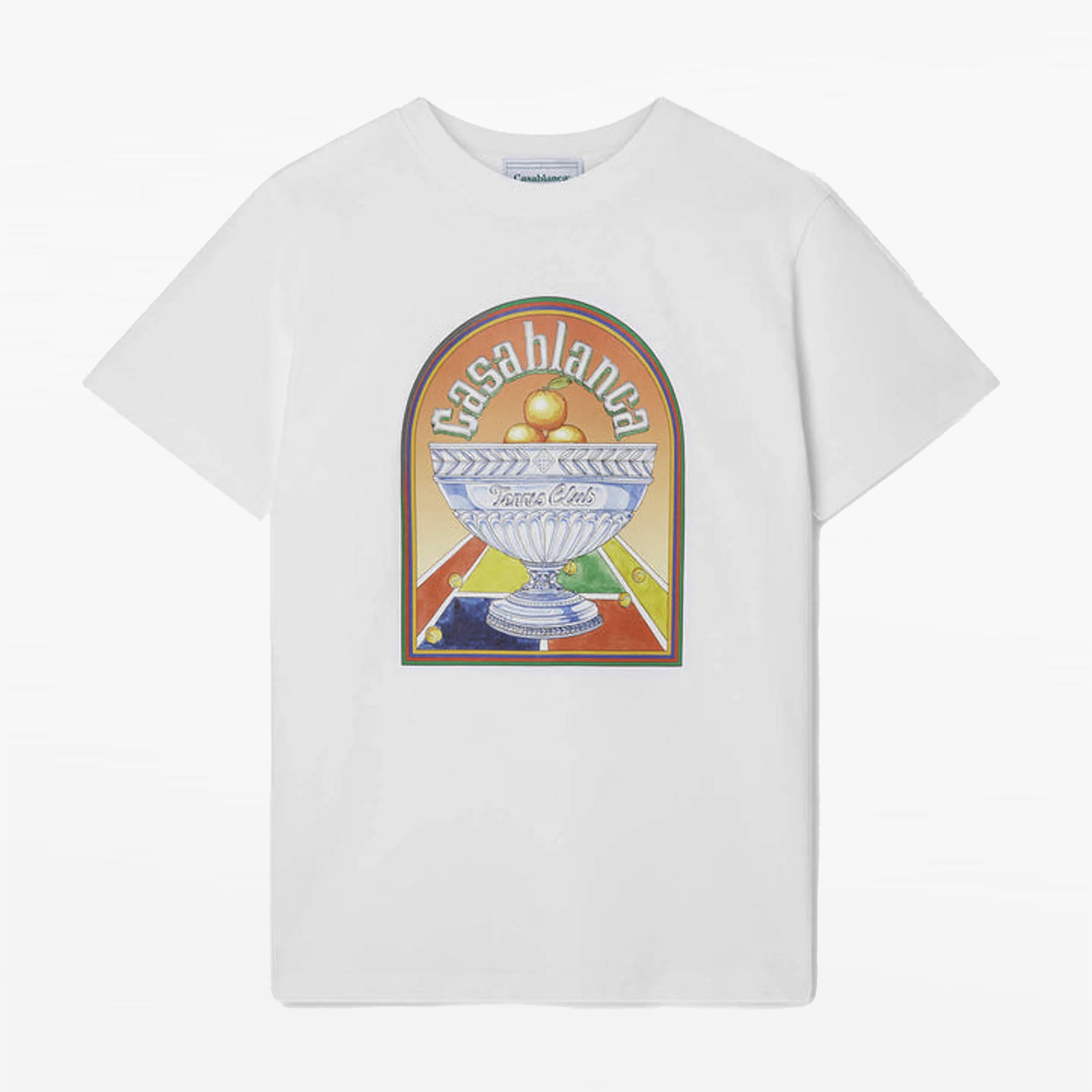 Casablanca T-shirt Terrain d'Orange Blanc