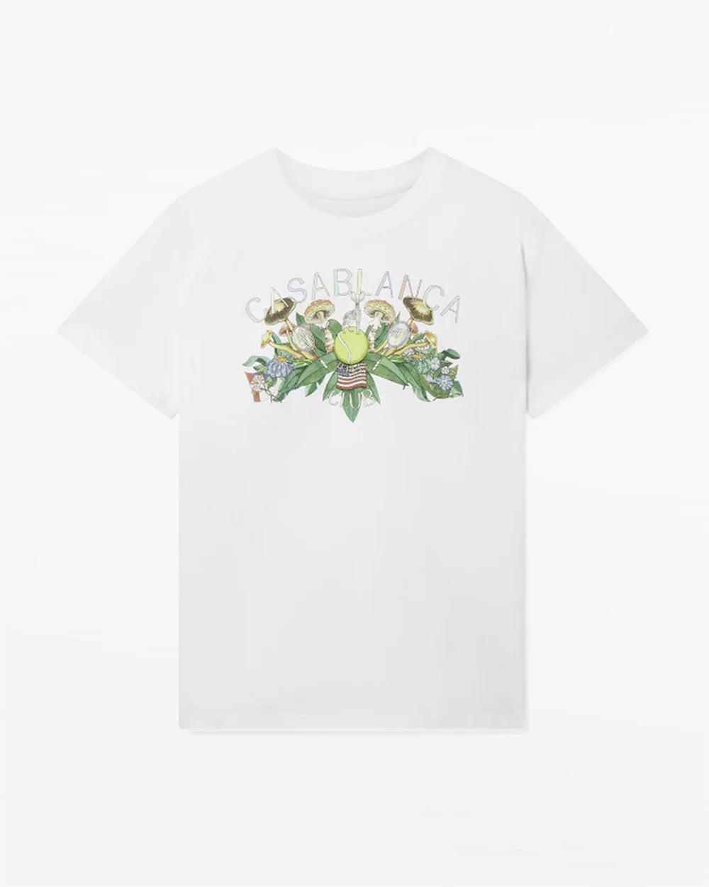 Casablanca T-Shirt Palm Springs Tennis Club Blanc