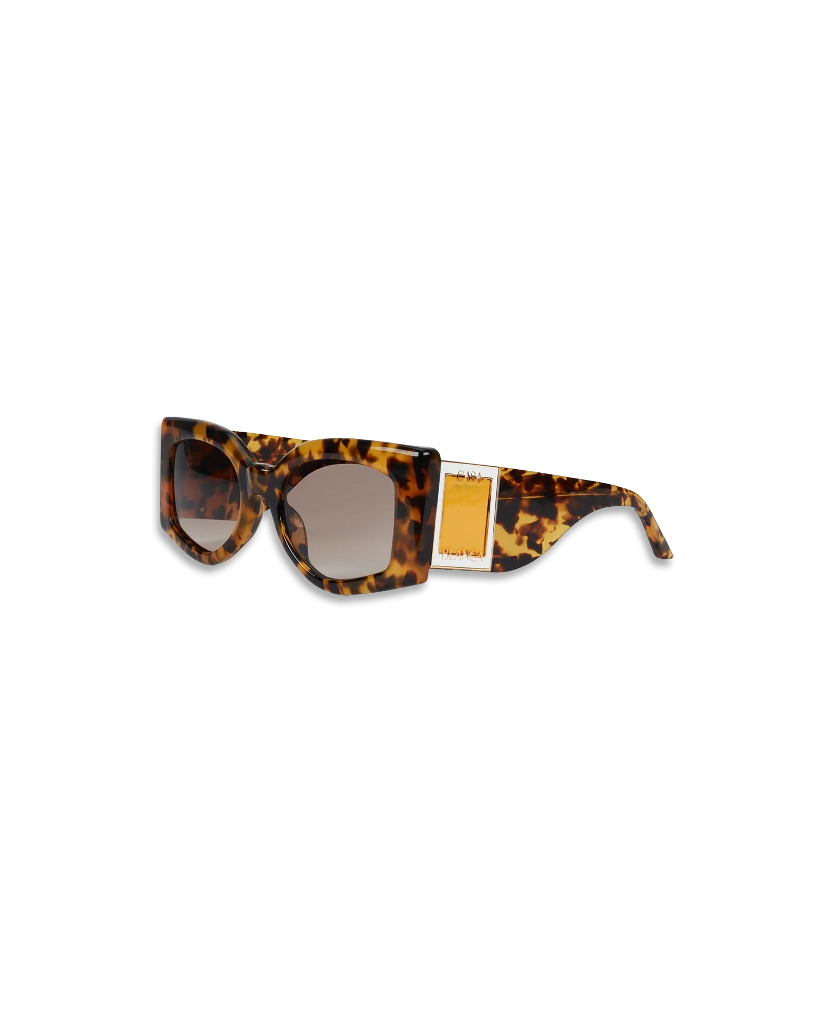Gold & Brown The Magazine Sunglasses