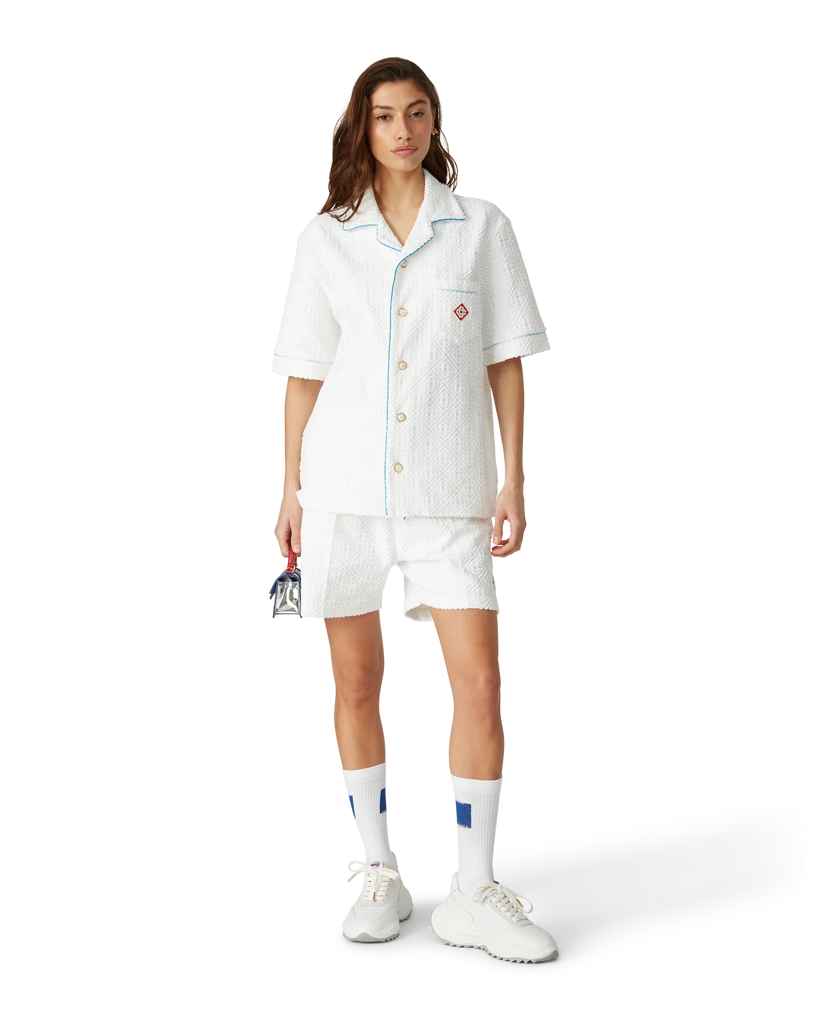 Blue Casa Square Socks