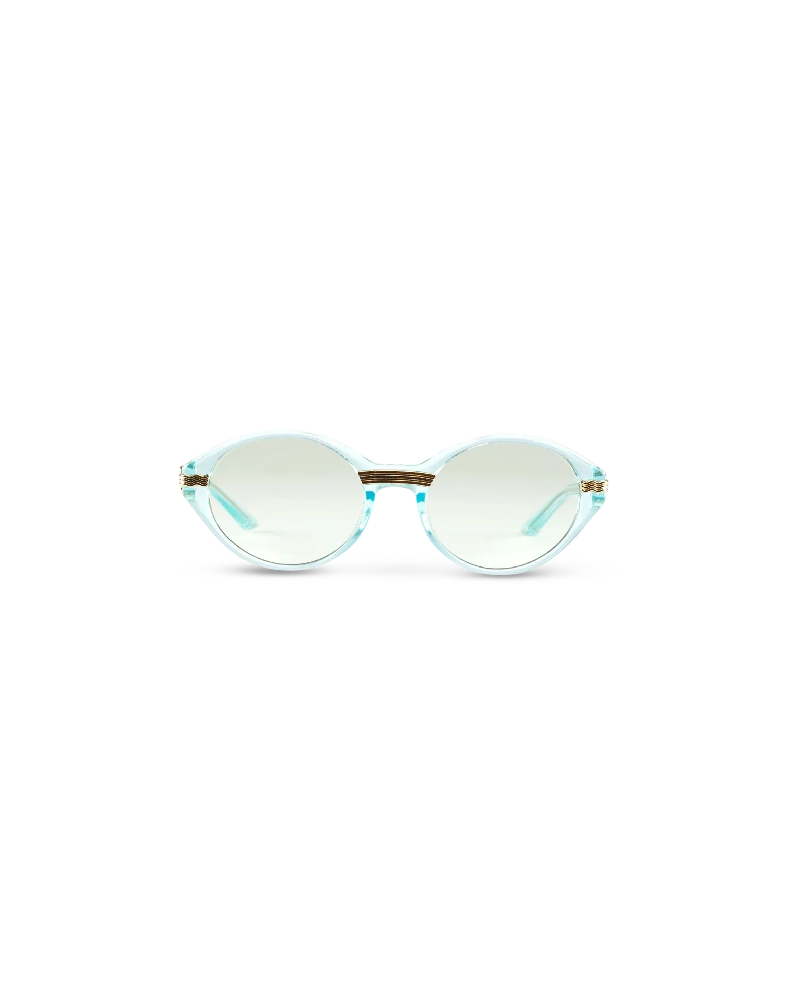 Cannes Gold & Light Green Sunglasses