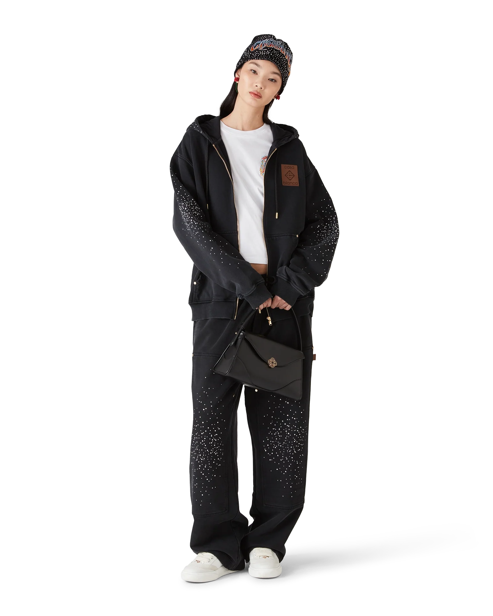 Gothic Crystal Embellished Beanie