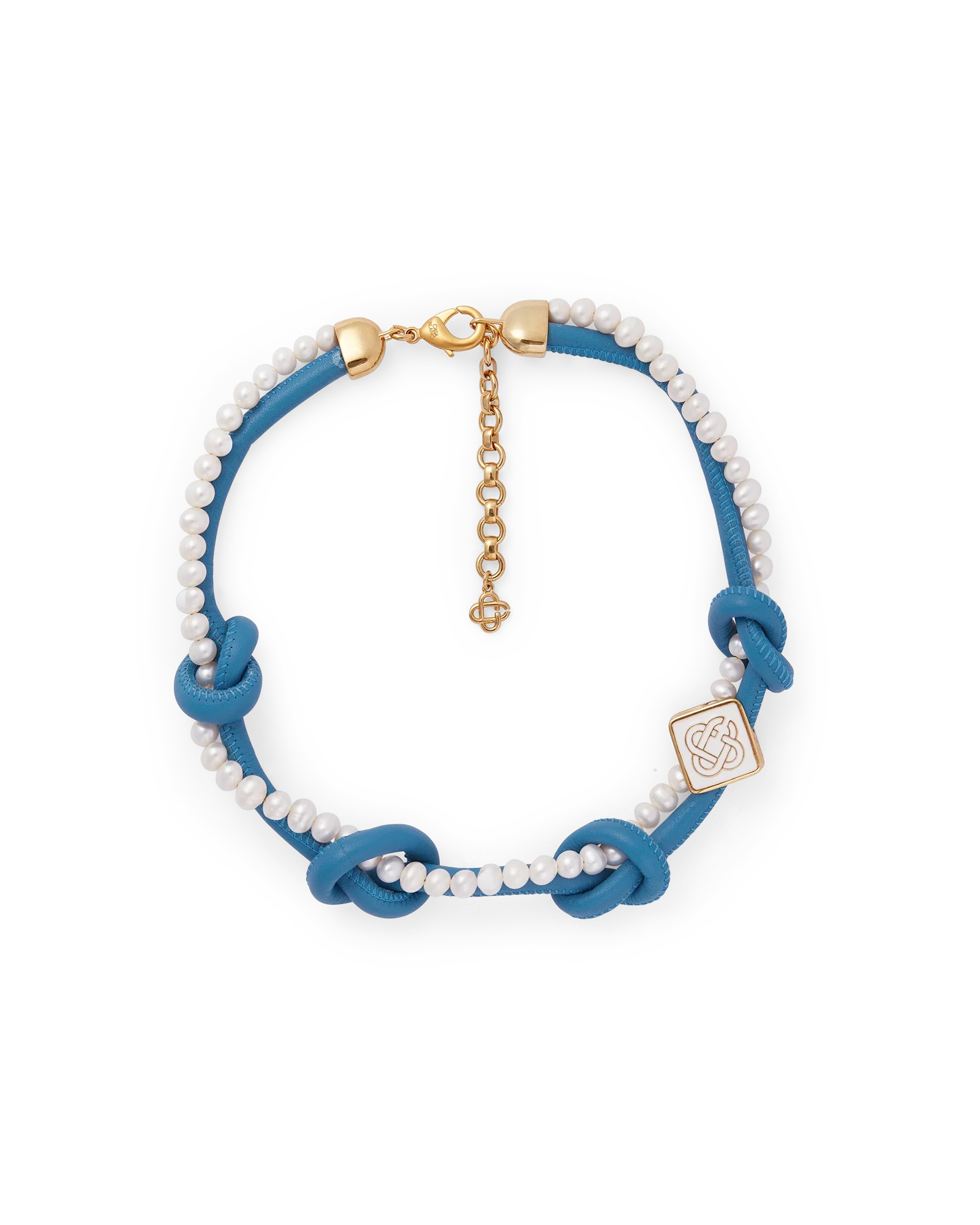 Blue Knotted Necklace