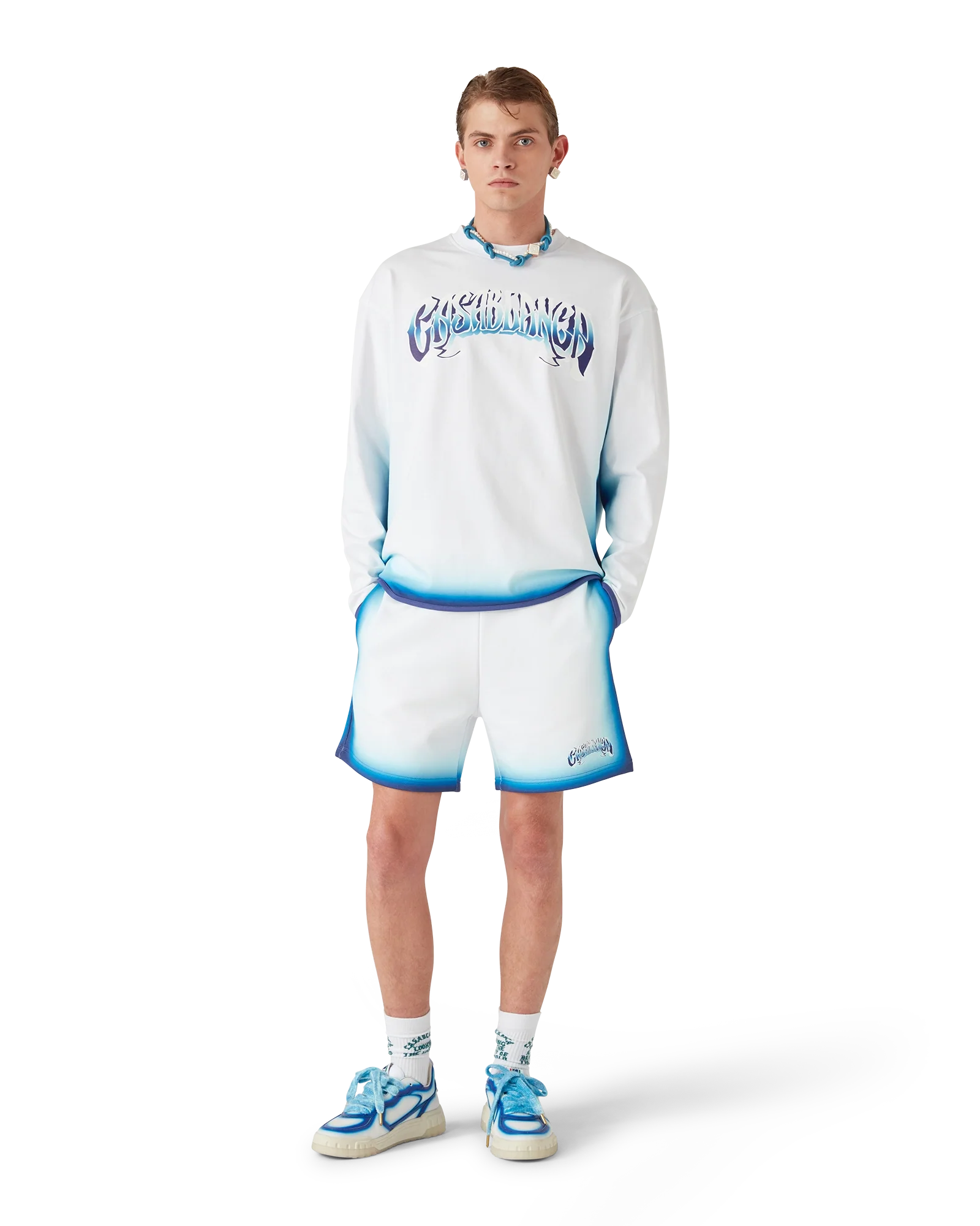 Blue Knotted Necklace