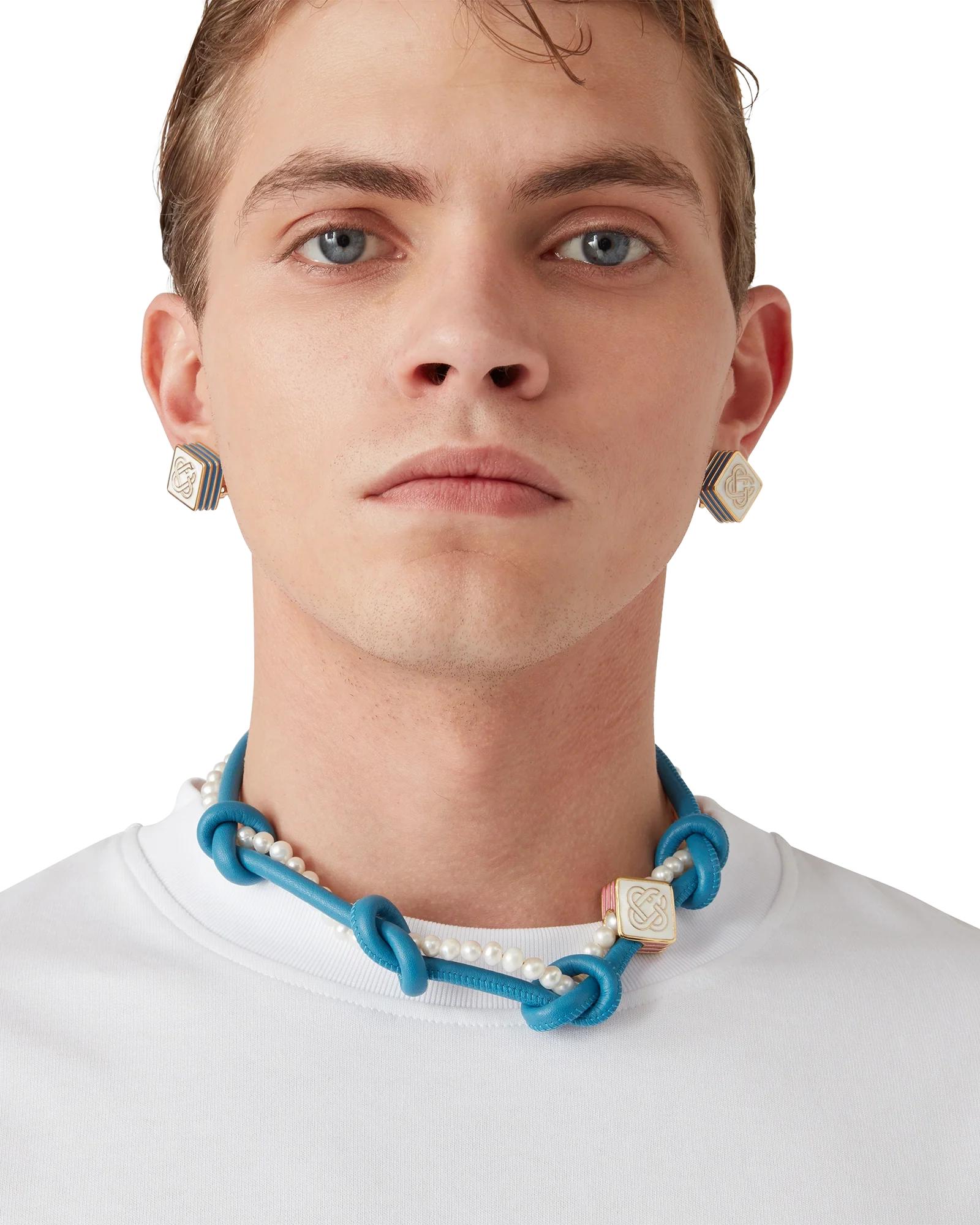 Blue Knotted Necklace