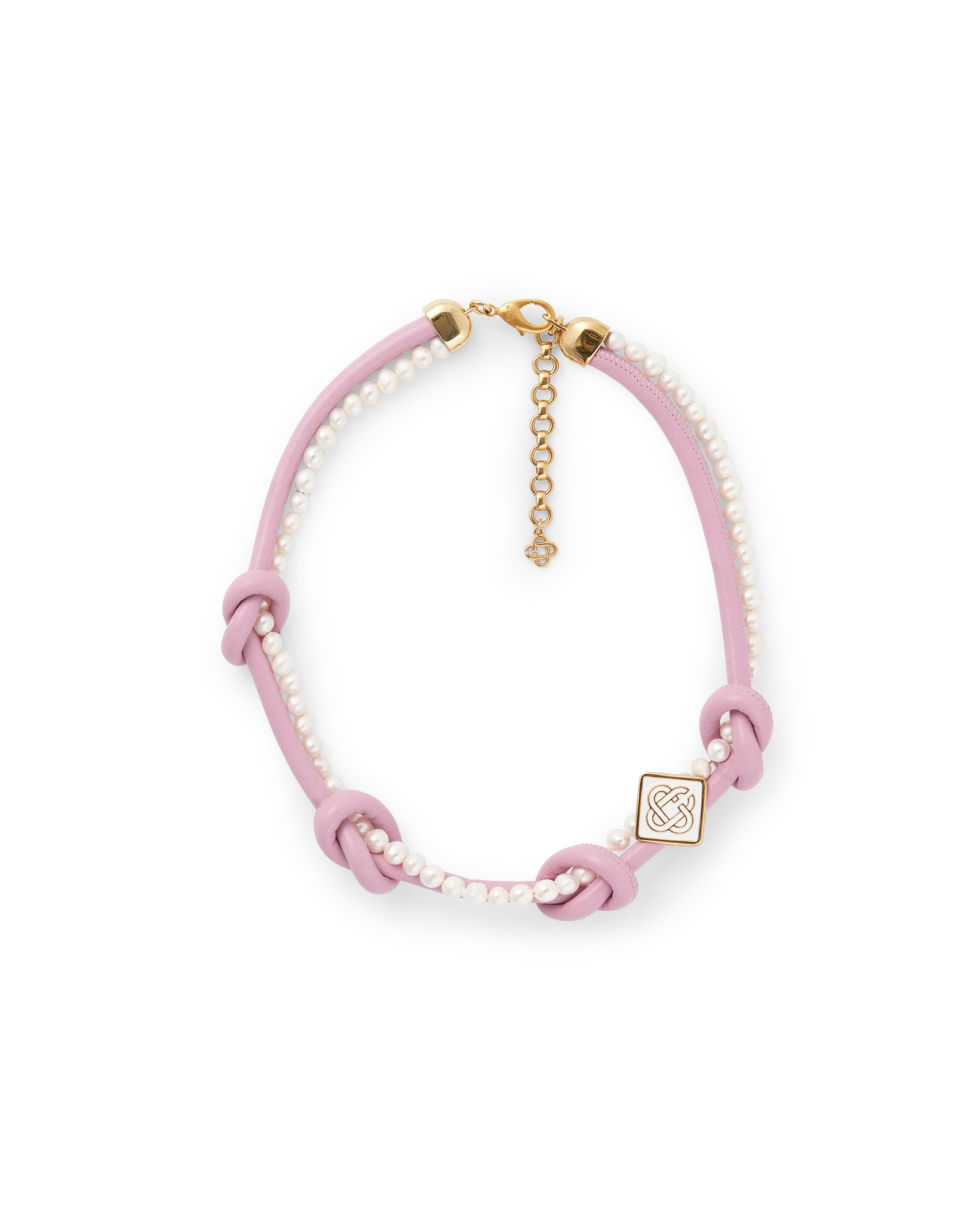 Pink Knotted Necklace