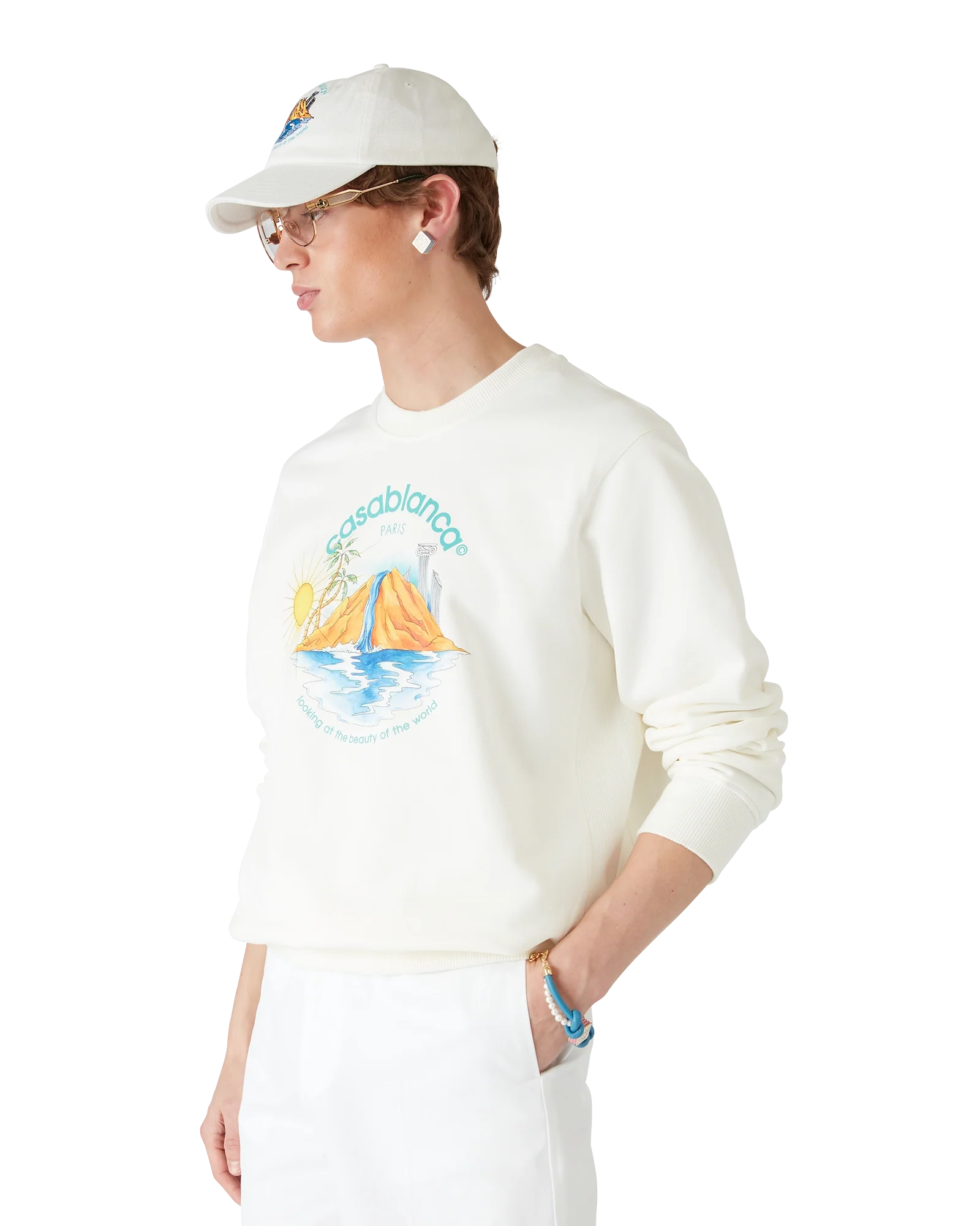 Blue Knotted Pearl Bracelet