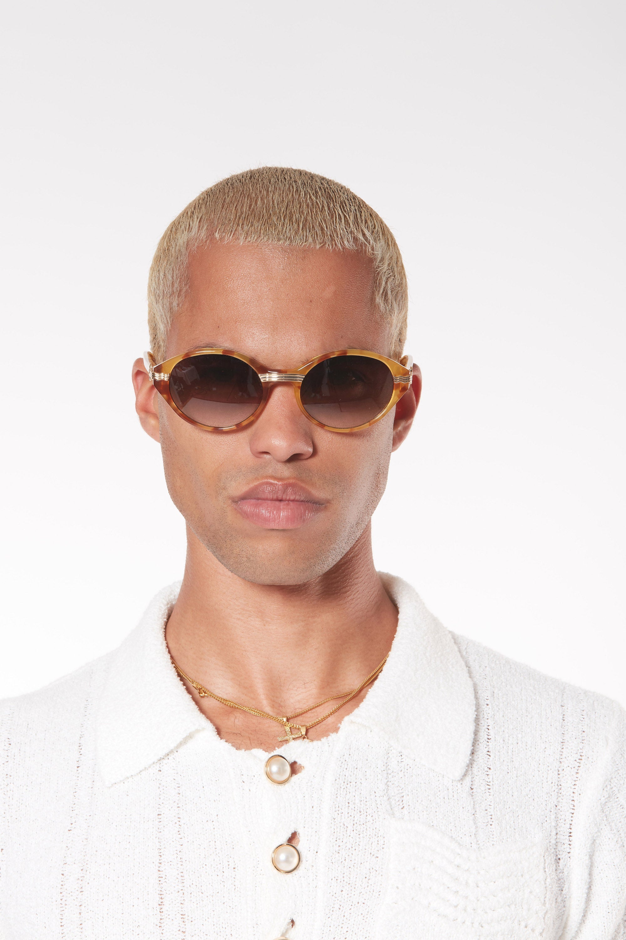 Gold & Brown Cannes Sunglasses