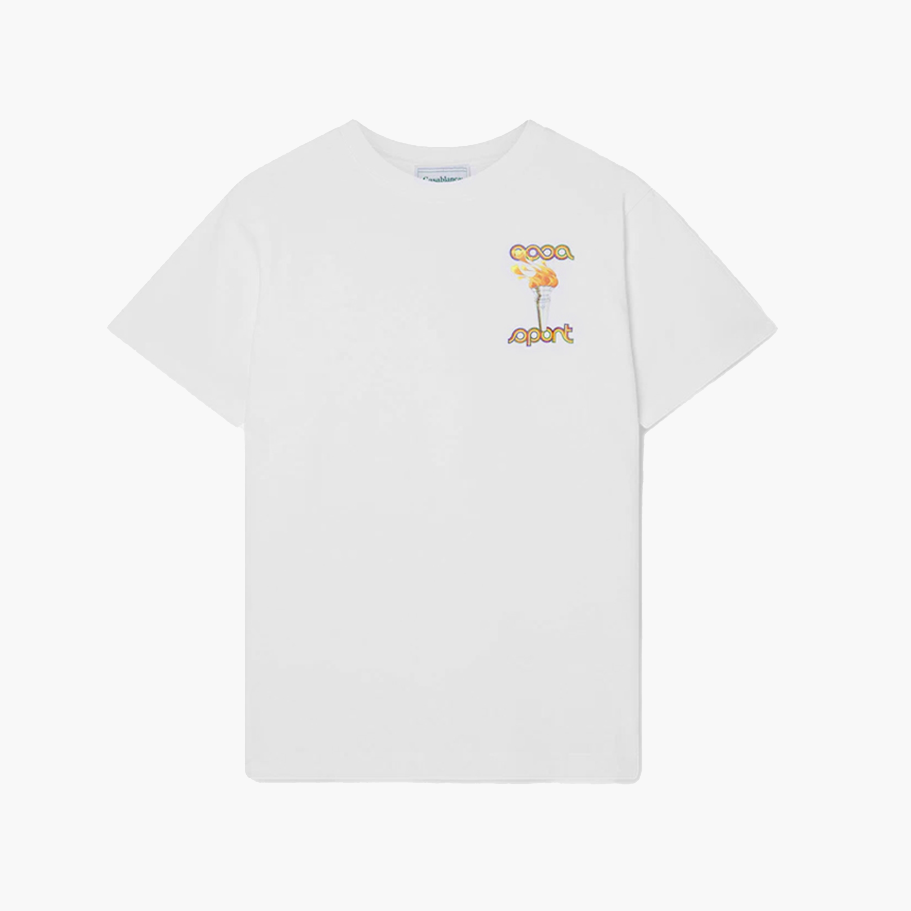 Casablanca T-Shirt La Flamme du Sport Blanc