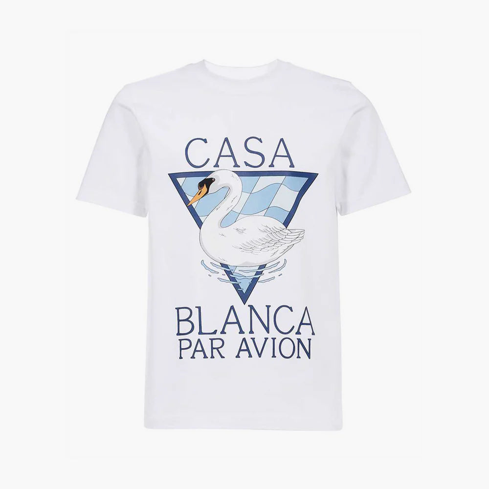 Casablanca T-Shirt Par Avion Blanc