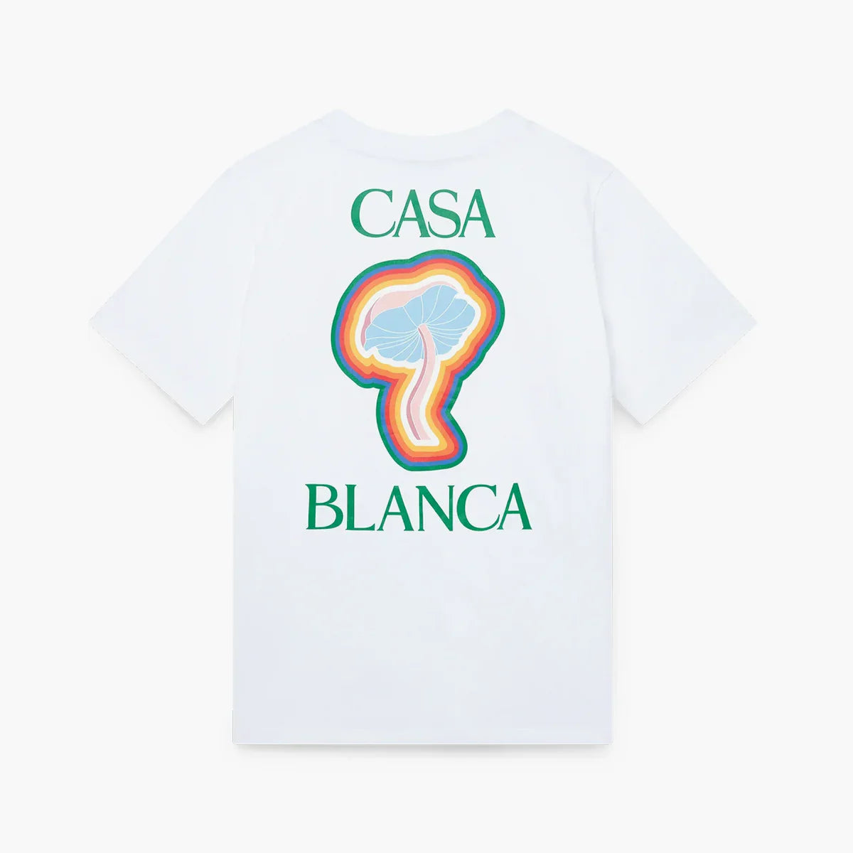 Casablanca T-shirt Rainbow Mushroom Blanc