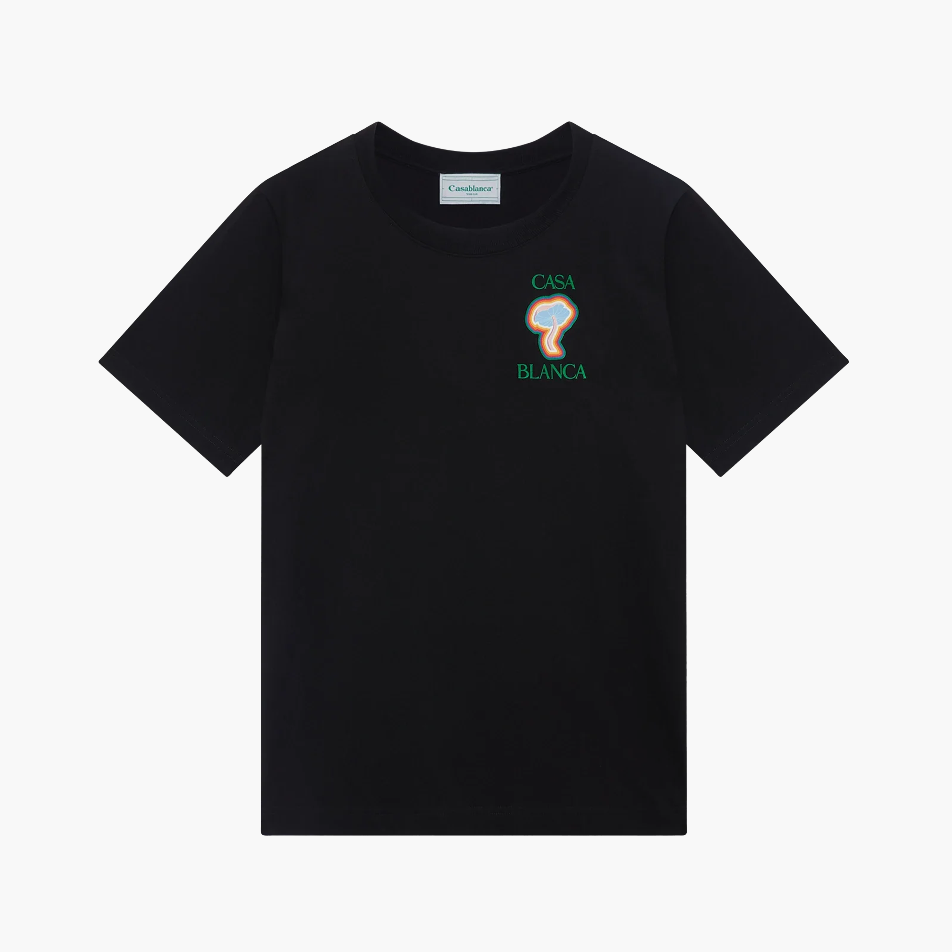Casablanca T-shirt Rainbow Mushroom Noir