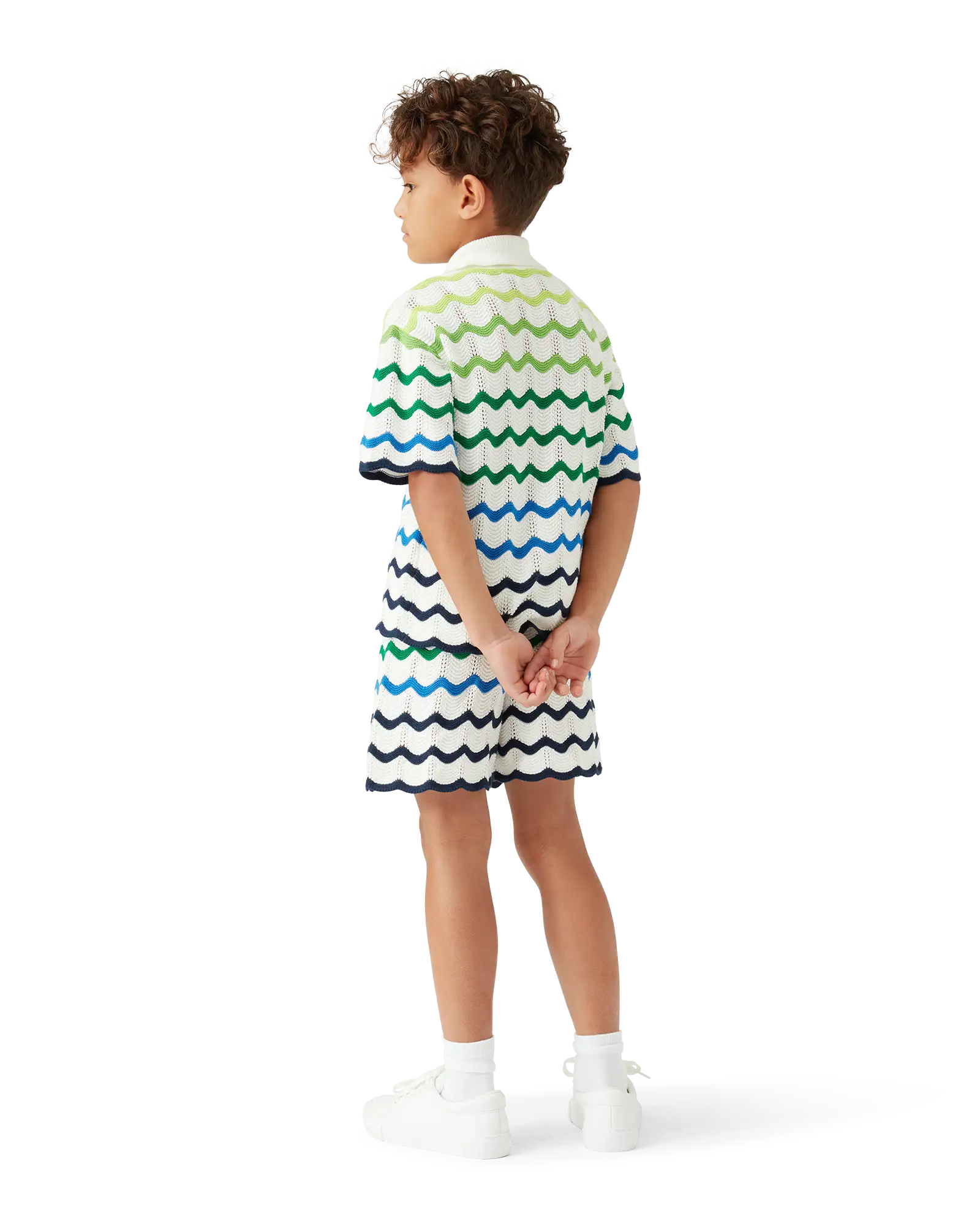 Children's Gradient Wave Knit Shorts