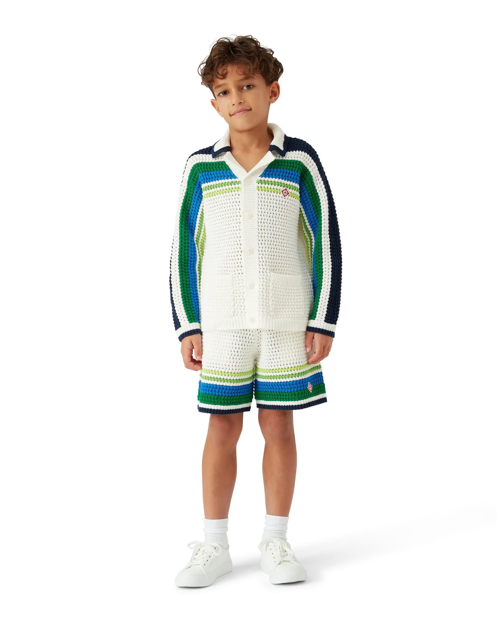 Children's Tennis Stripe Knit Shorts