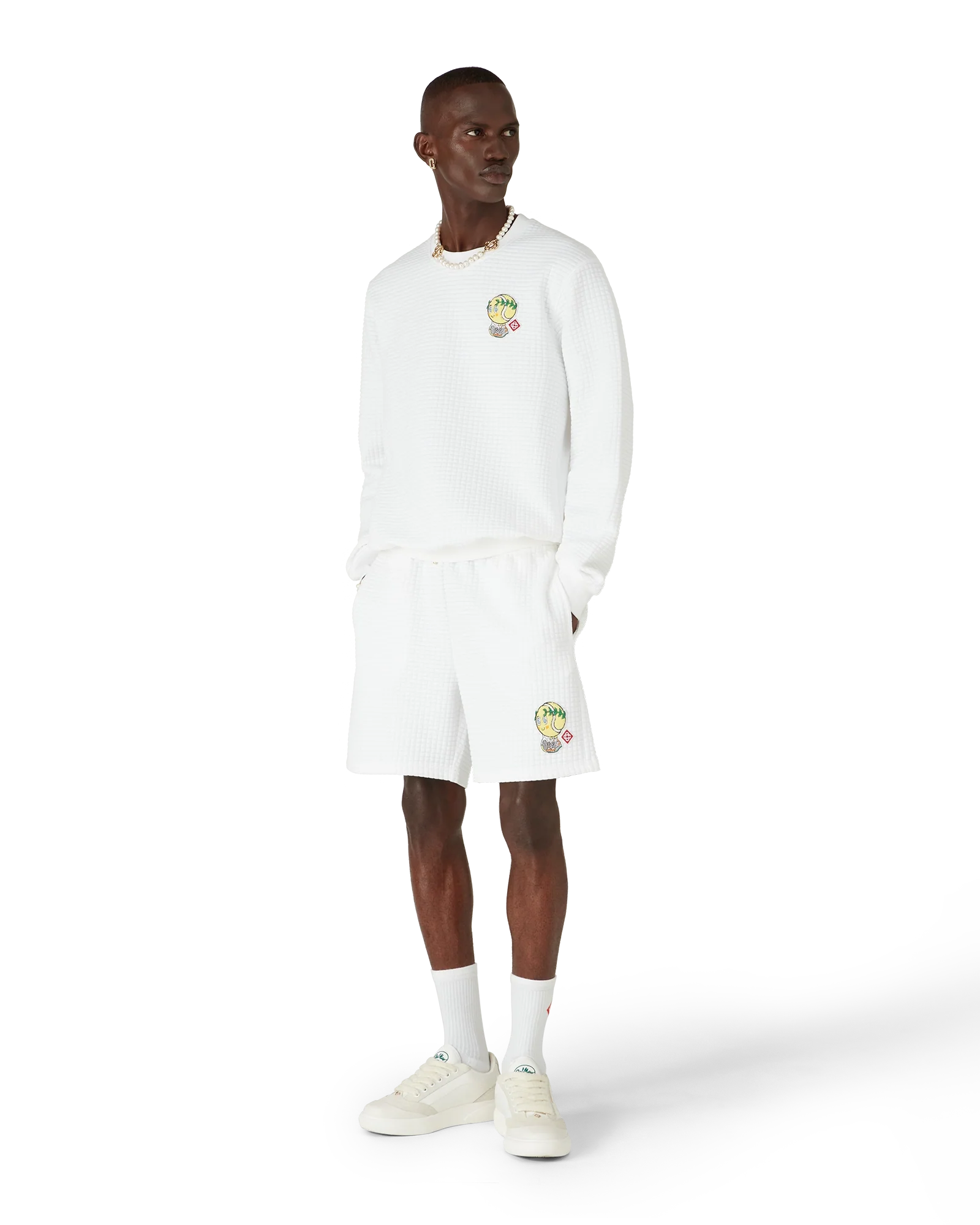 Tennis Mascot Quilted Sweatshorts