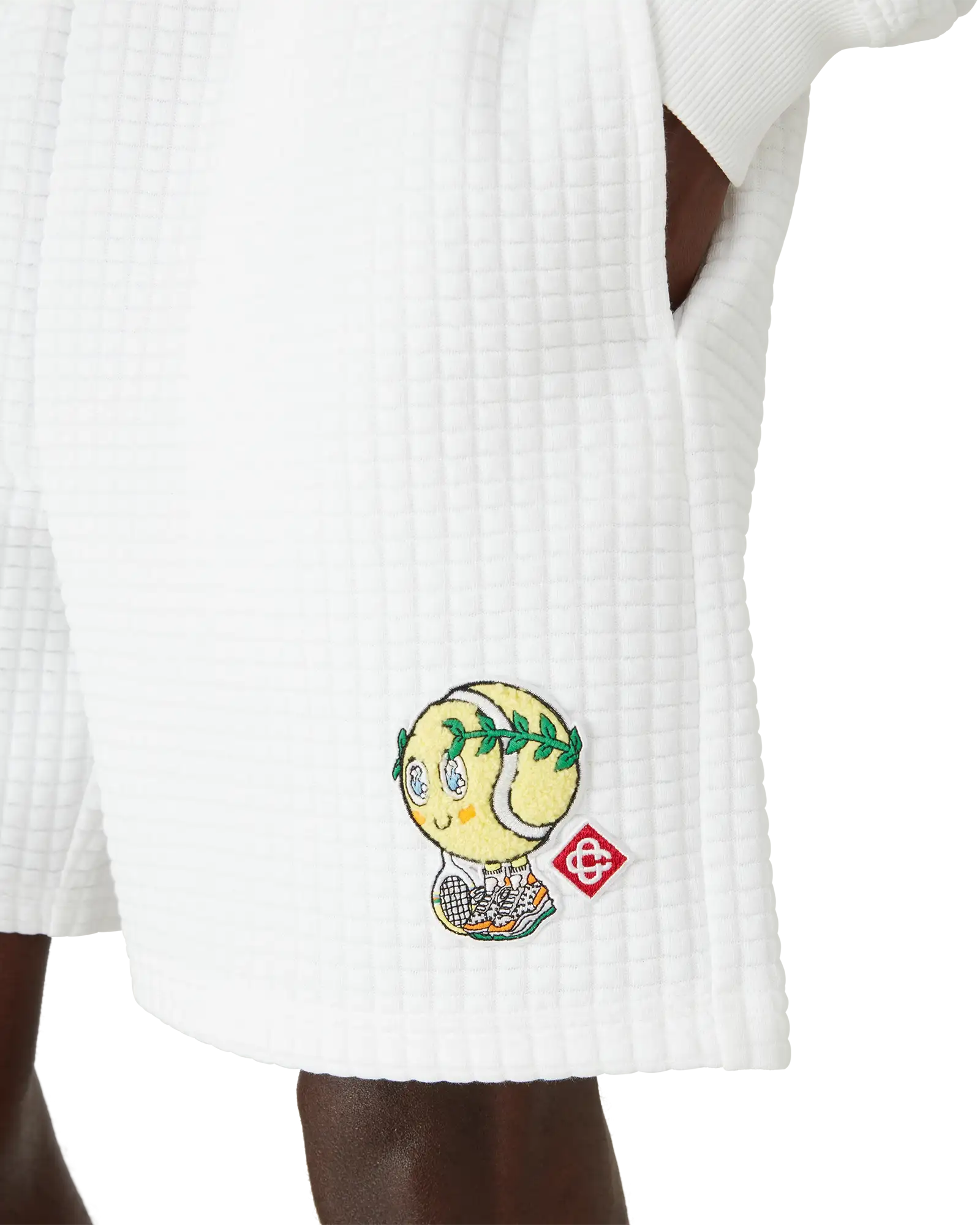 Tennis Mascot Quilted Sweatshorts