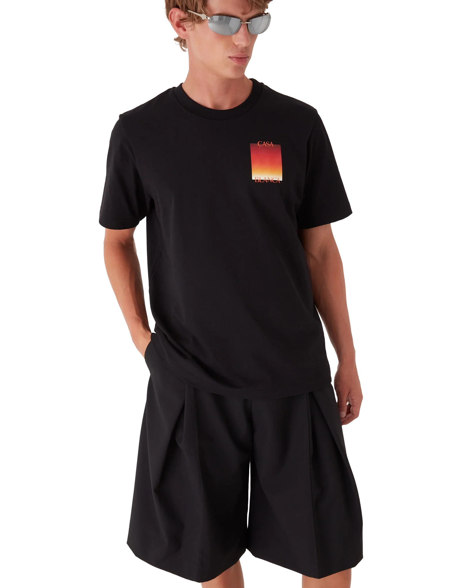 Gradient Square Short Sleeve T-Shirt