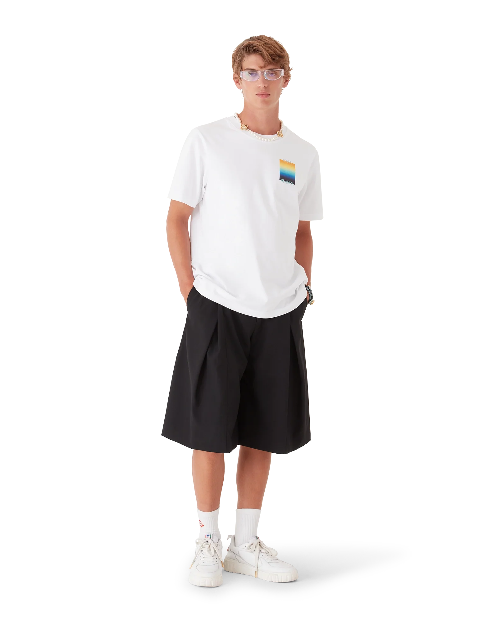 Gradient Square Short Sleeve T-Shirt