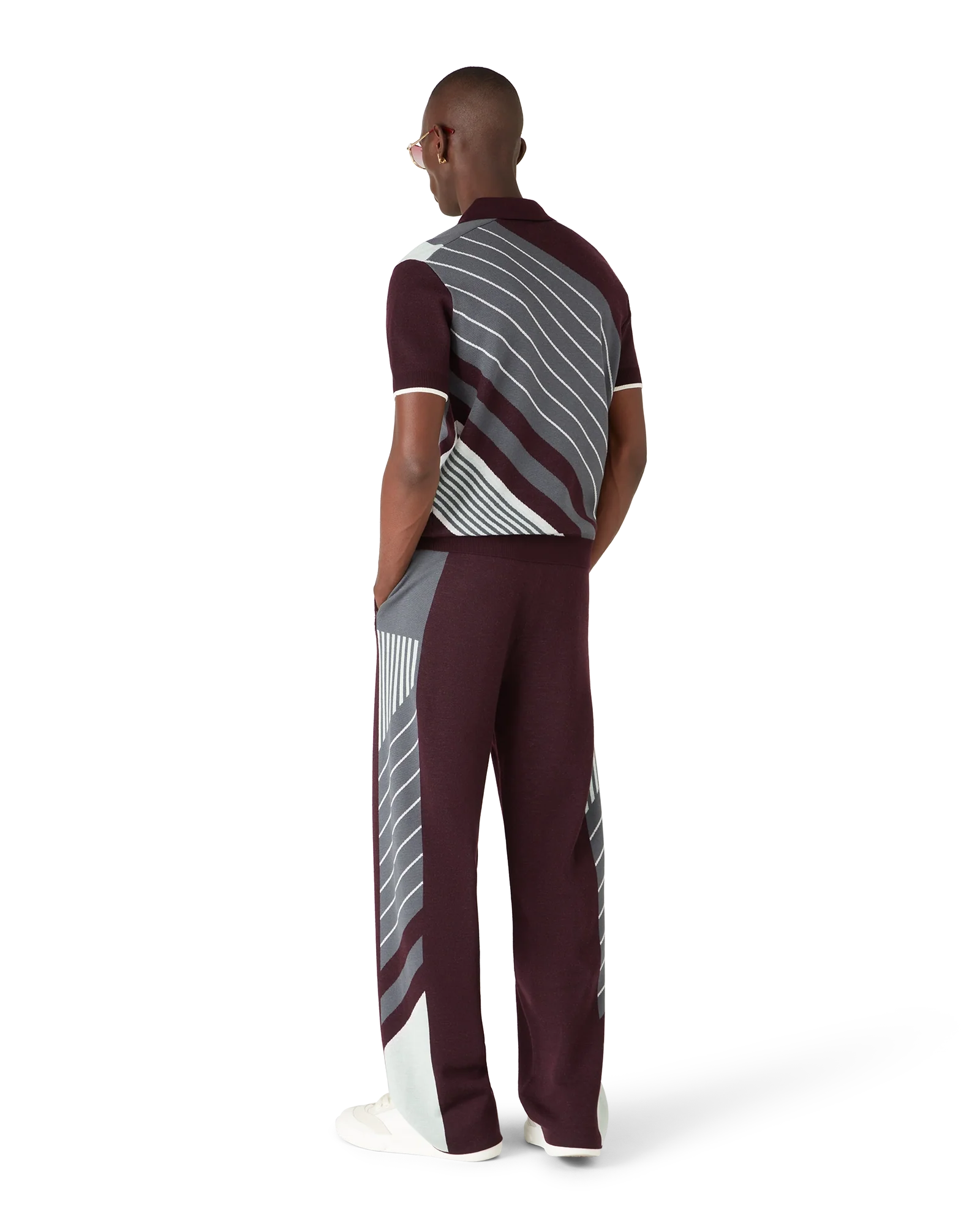Merino Diagonal Tennis Polo