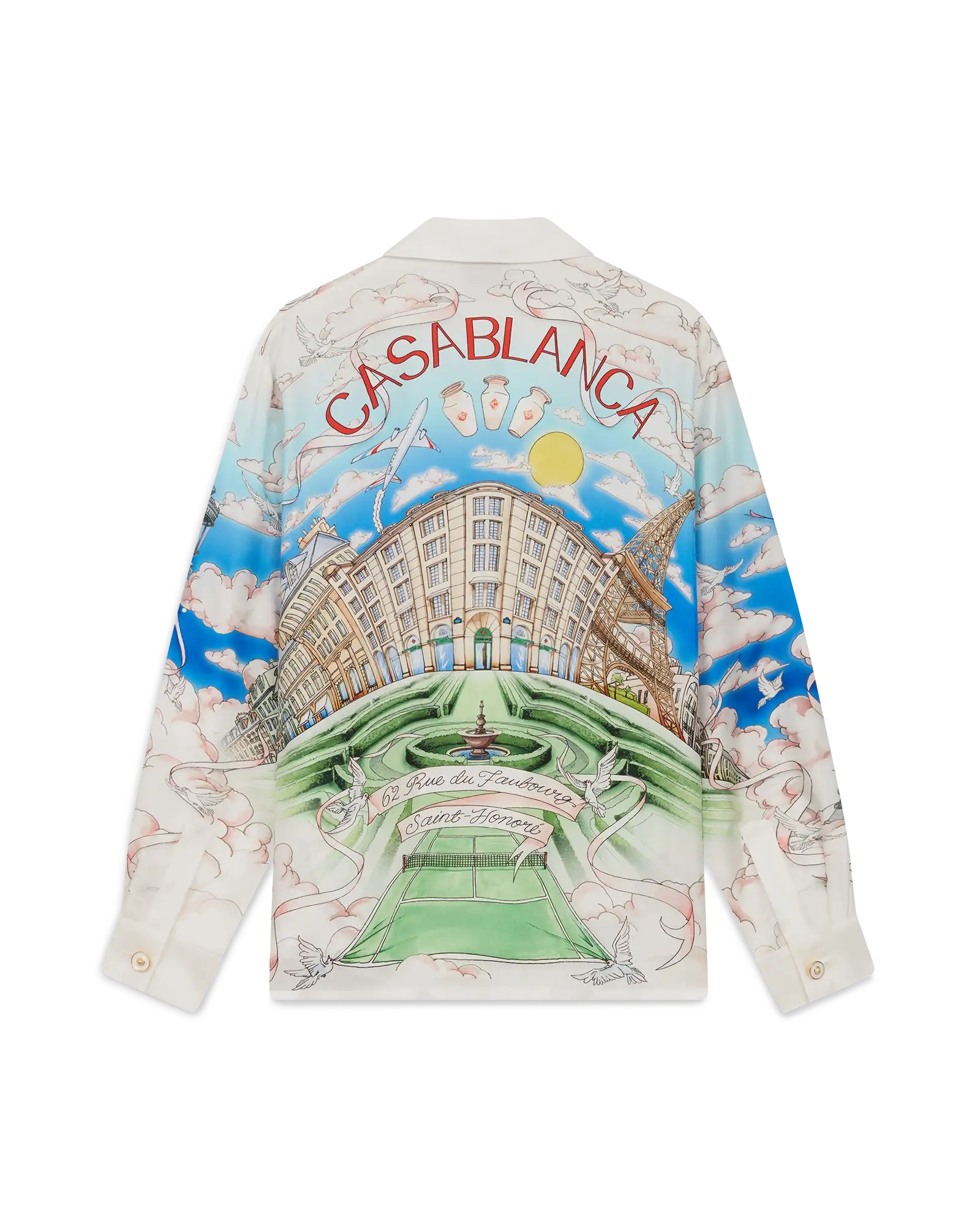 Paris Store Long Sleeve Silk Shirt