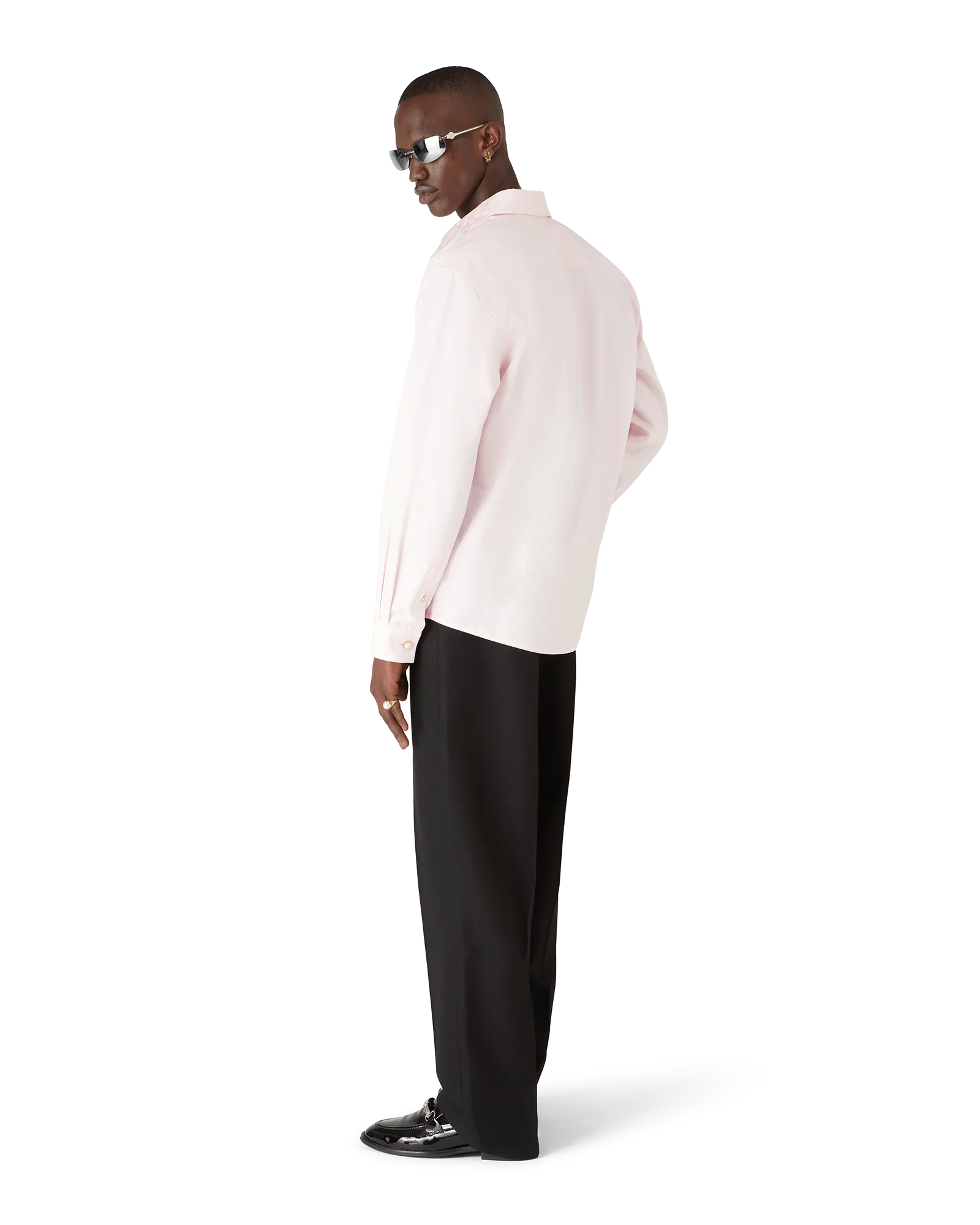 Cotton Monogram Long Sleeve Shirt