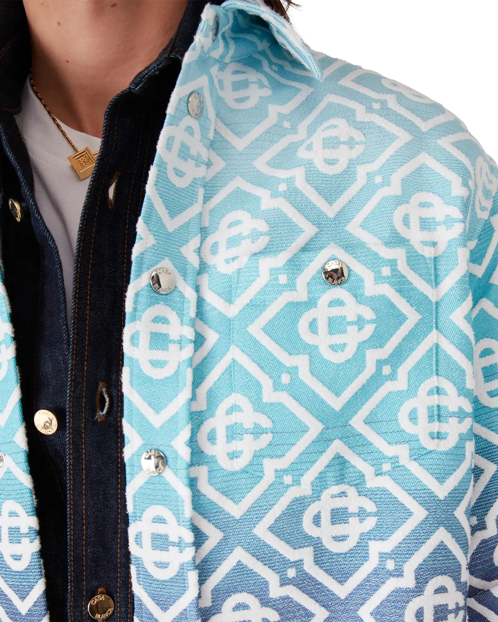 Monogram Gradient Jacquard Shacket