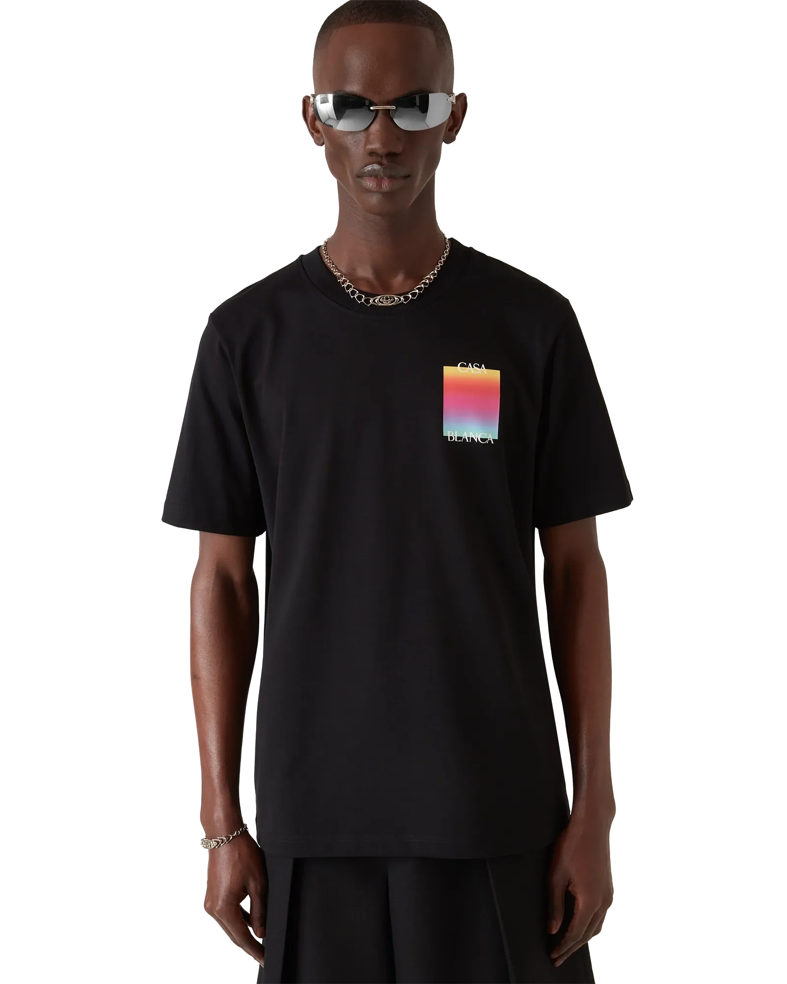 Gradient Square Logo Short Sleeve T-Shirt