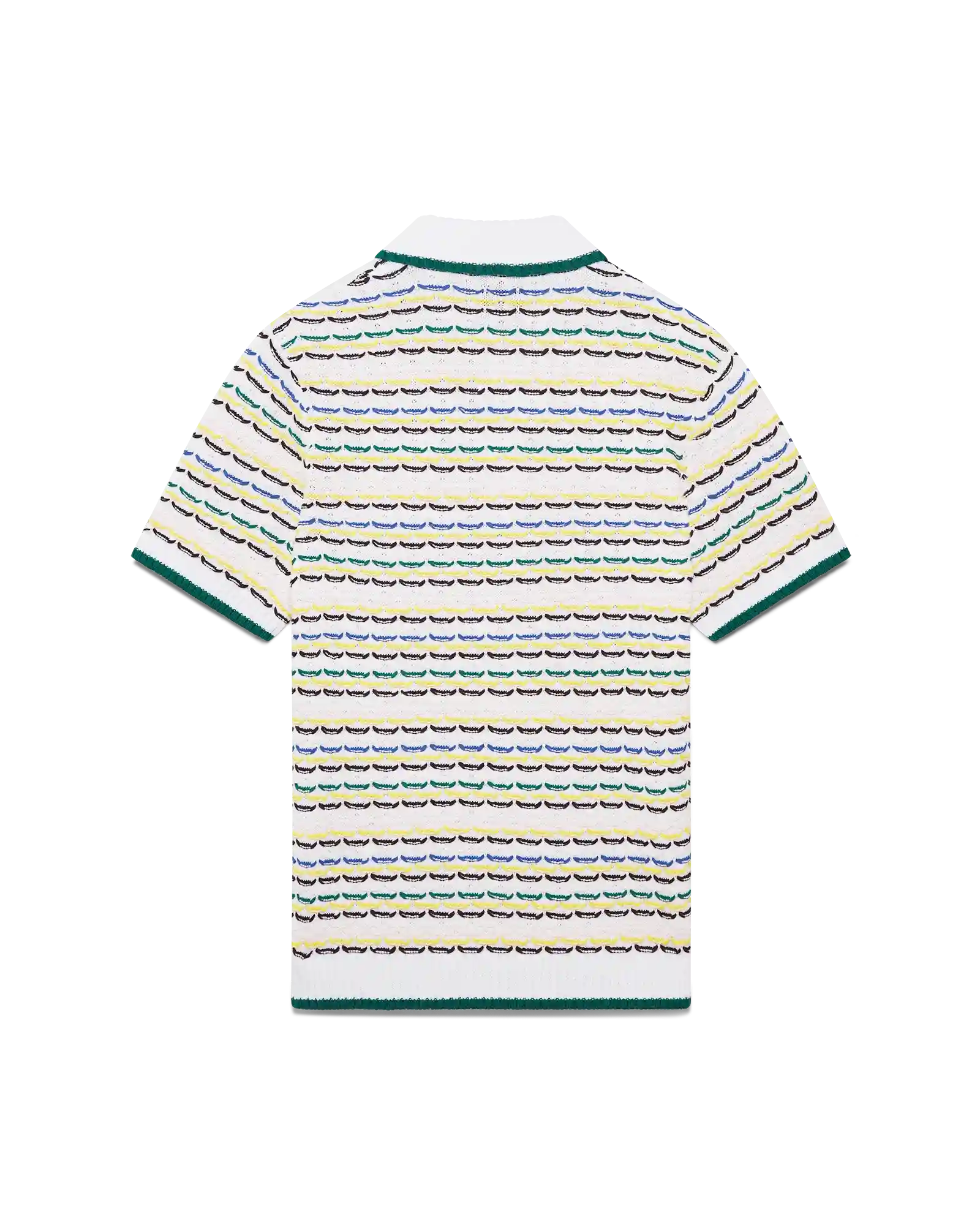Tuck Stitch Short Sleeve Polo Shirt