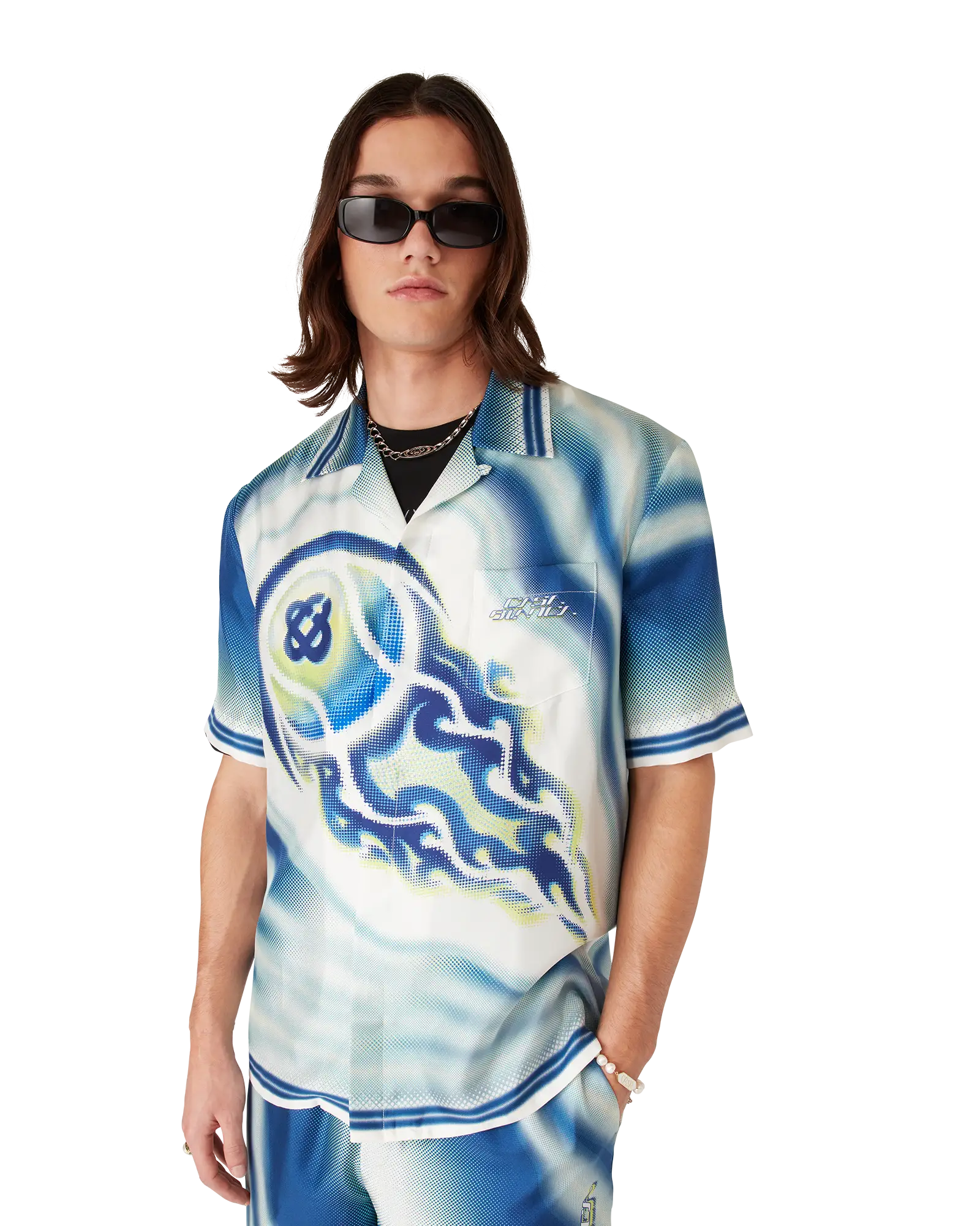 The Art Of The Serve Short Sleeve Silk Shirt