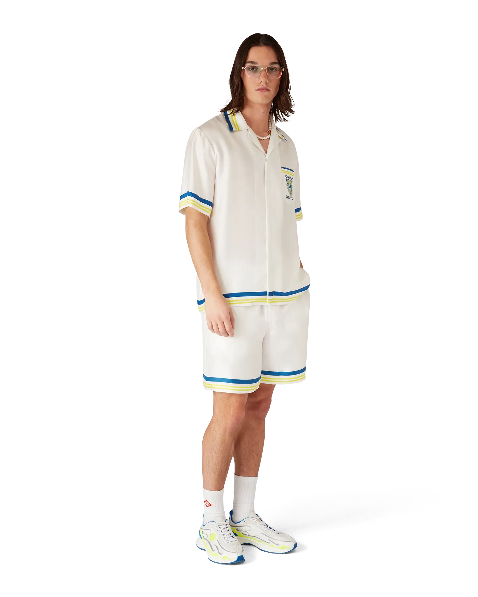 Flaming Tennis Club Icon Silk Shorts