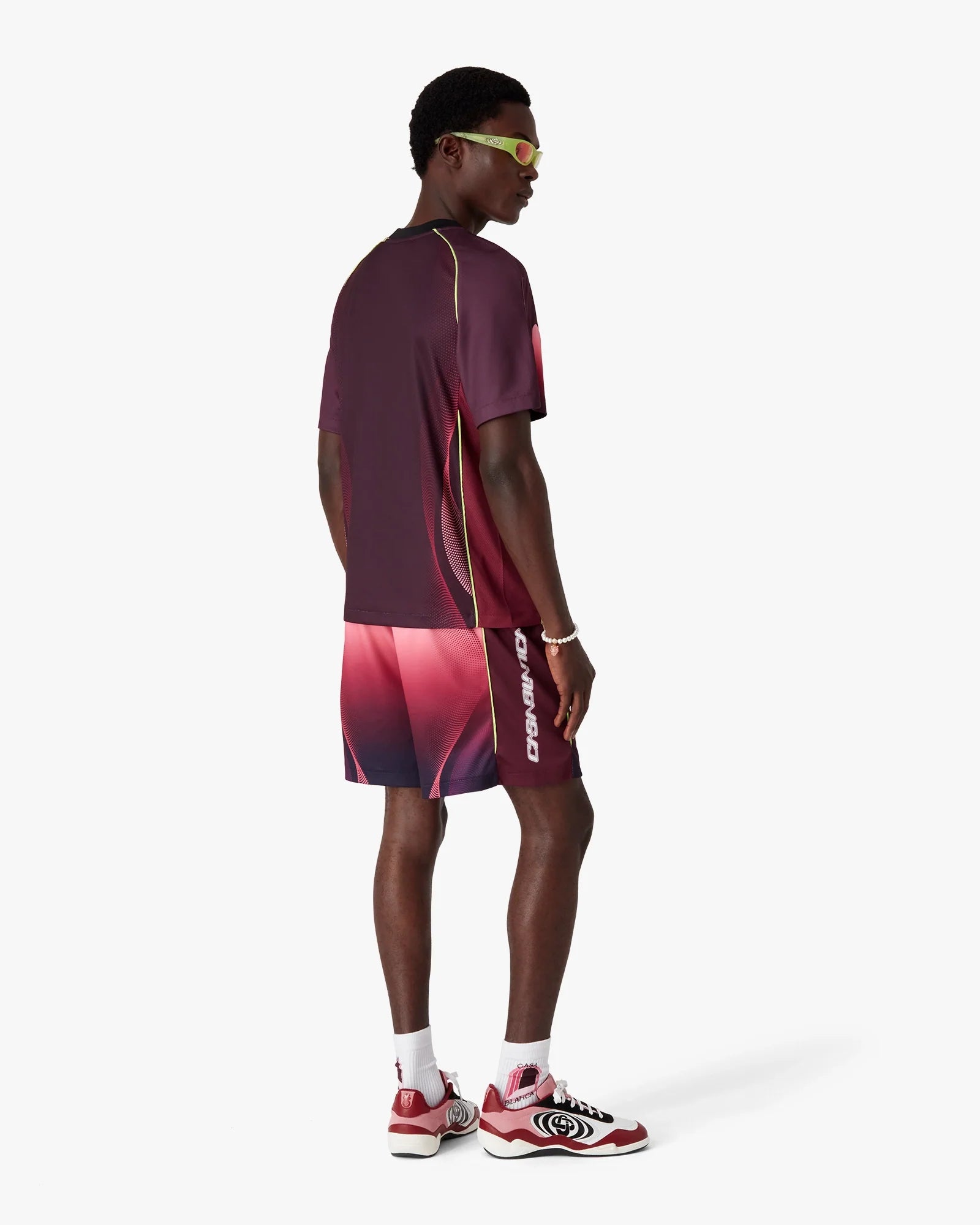 Aubergine Gradient Football Shorts