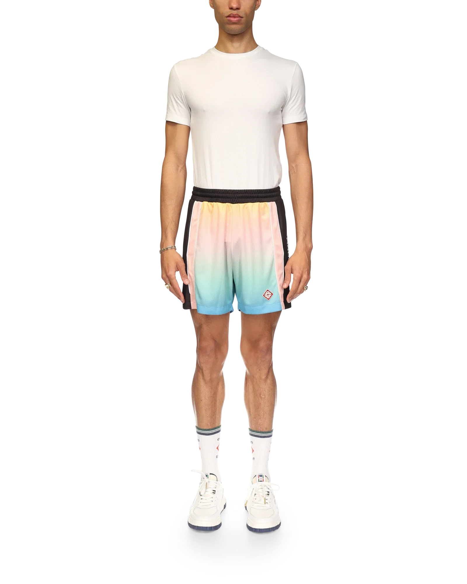 Pastel Gradient Football Shorts