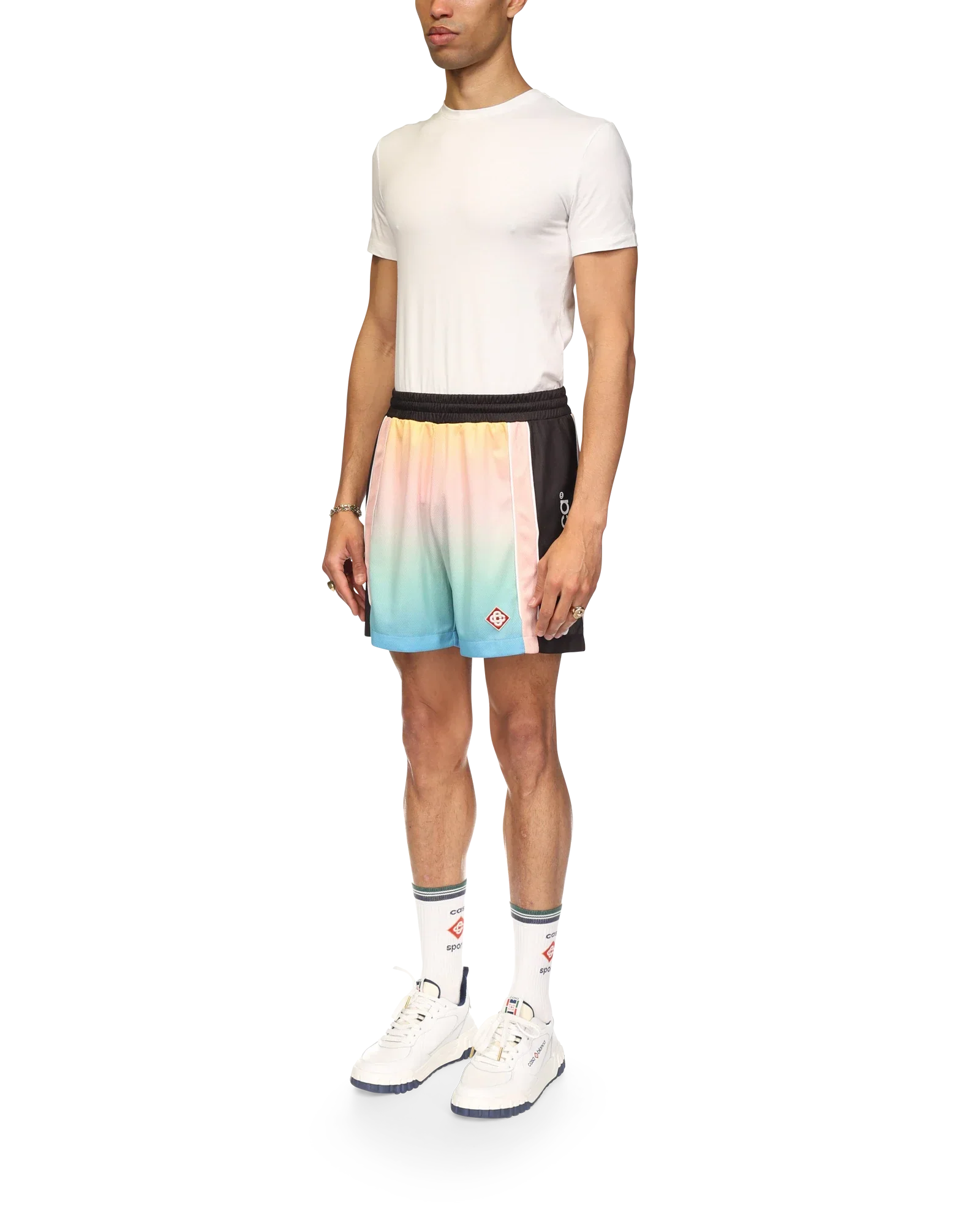 Pastel Gradient Football Shorts