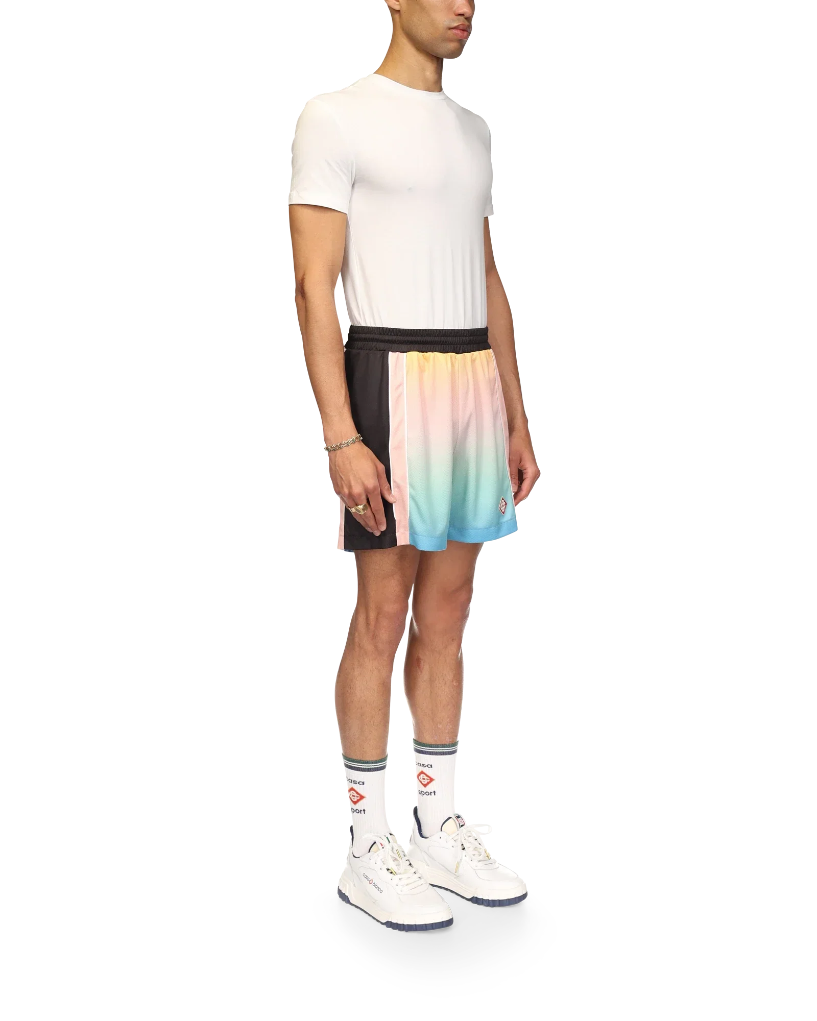 Pastel Gradient Football Shorts