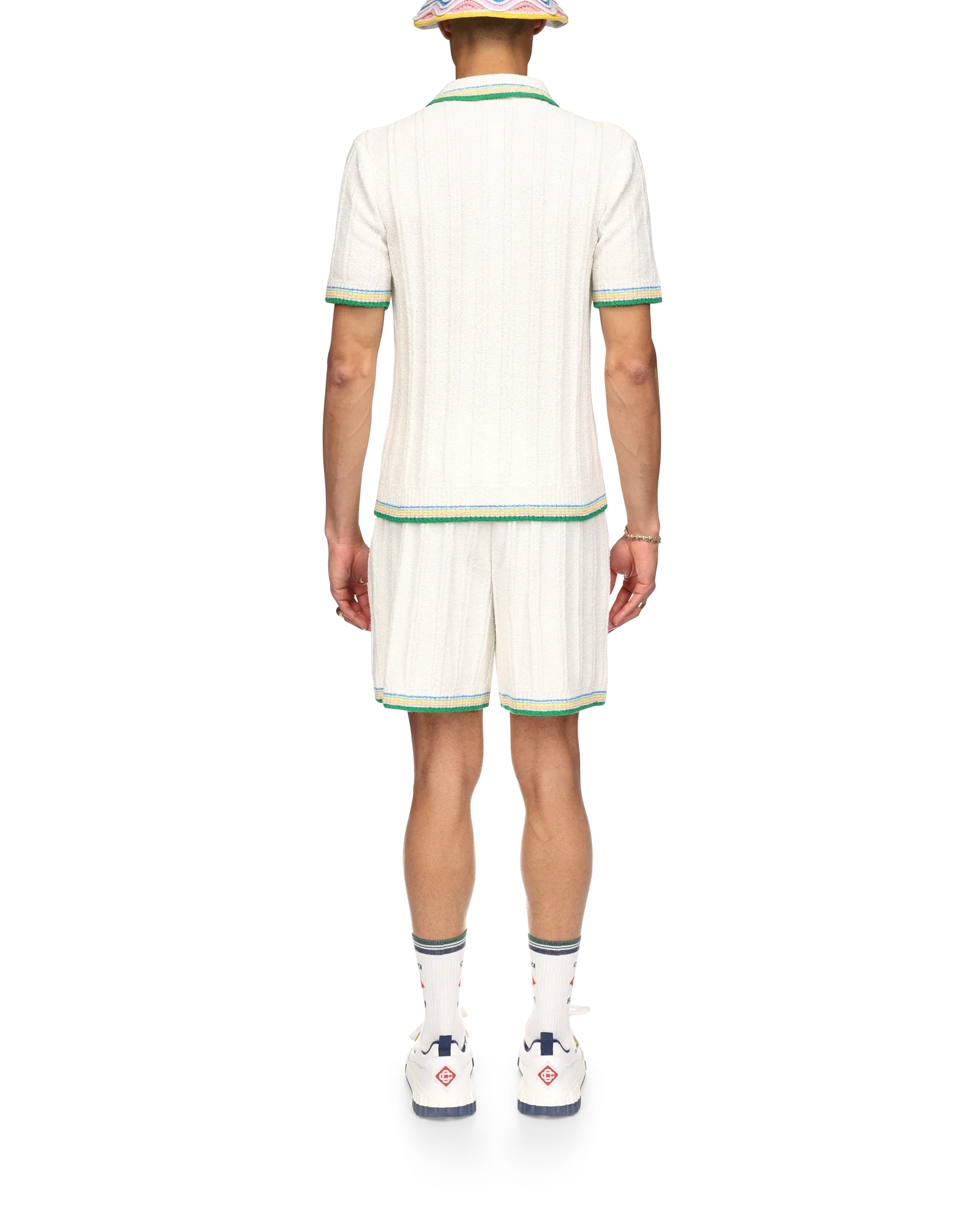 Rib Boucle Polo Shirt