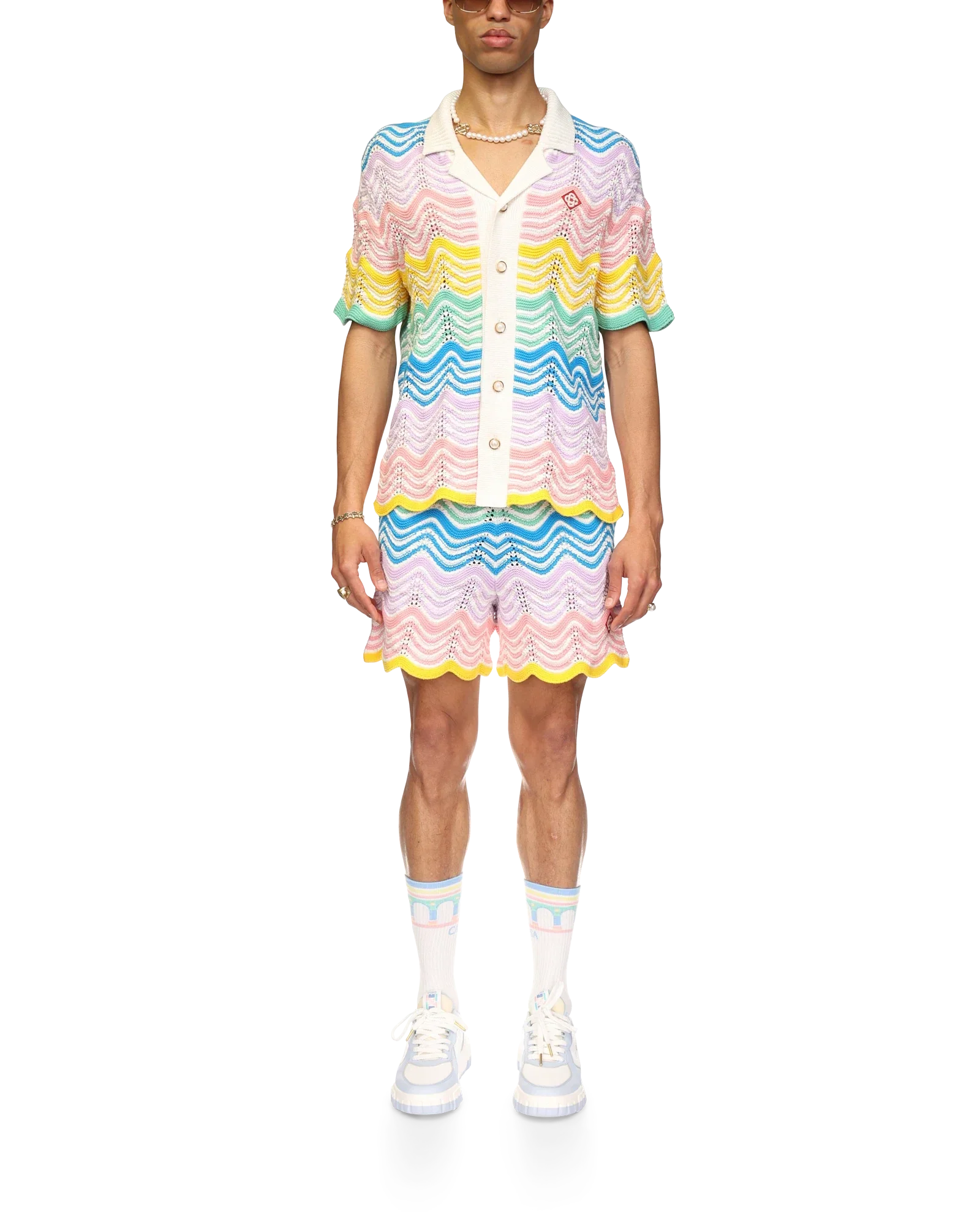Gradient Wave Knit Set