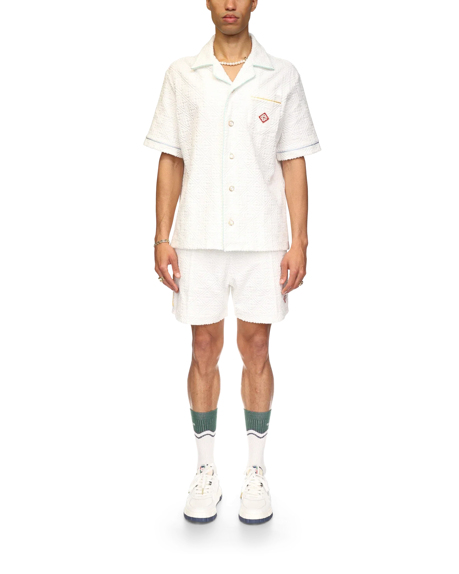 Monogram Towelling Short Sleeve Shirt