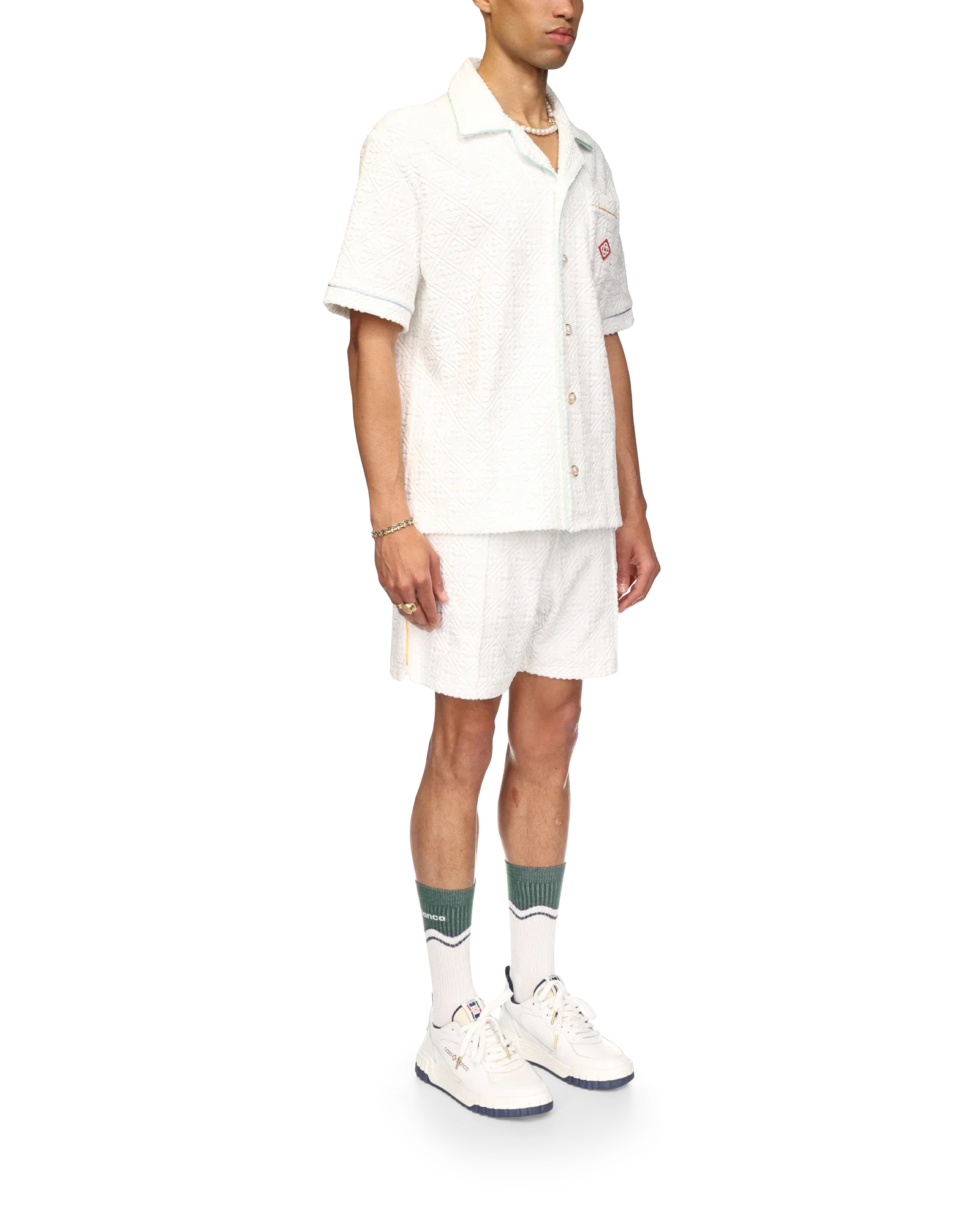 Monogram Towelling Short Sleeve Shirt