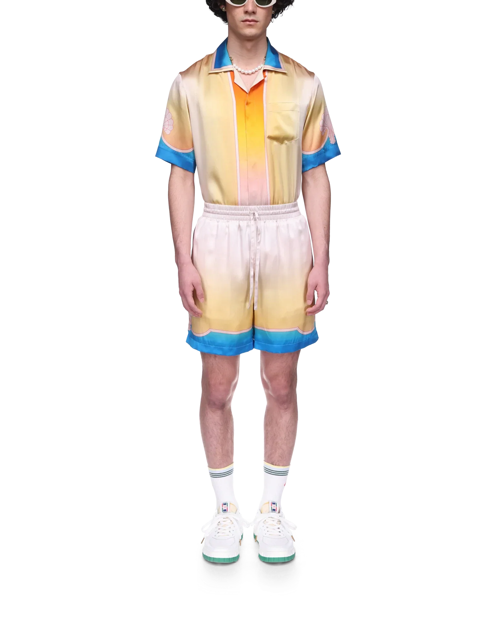 L'Arc Coloré Silk Shorts