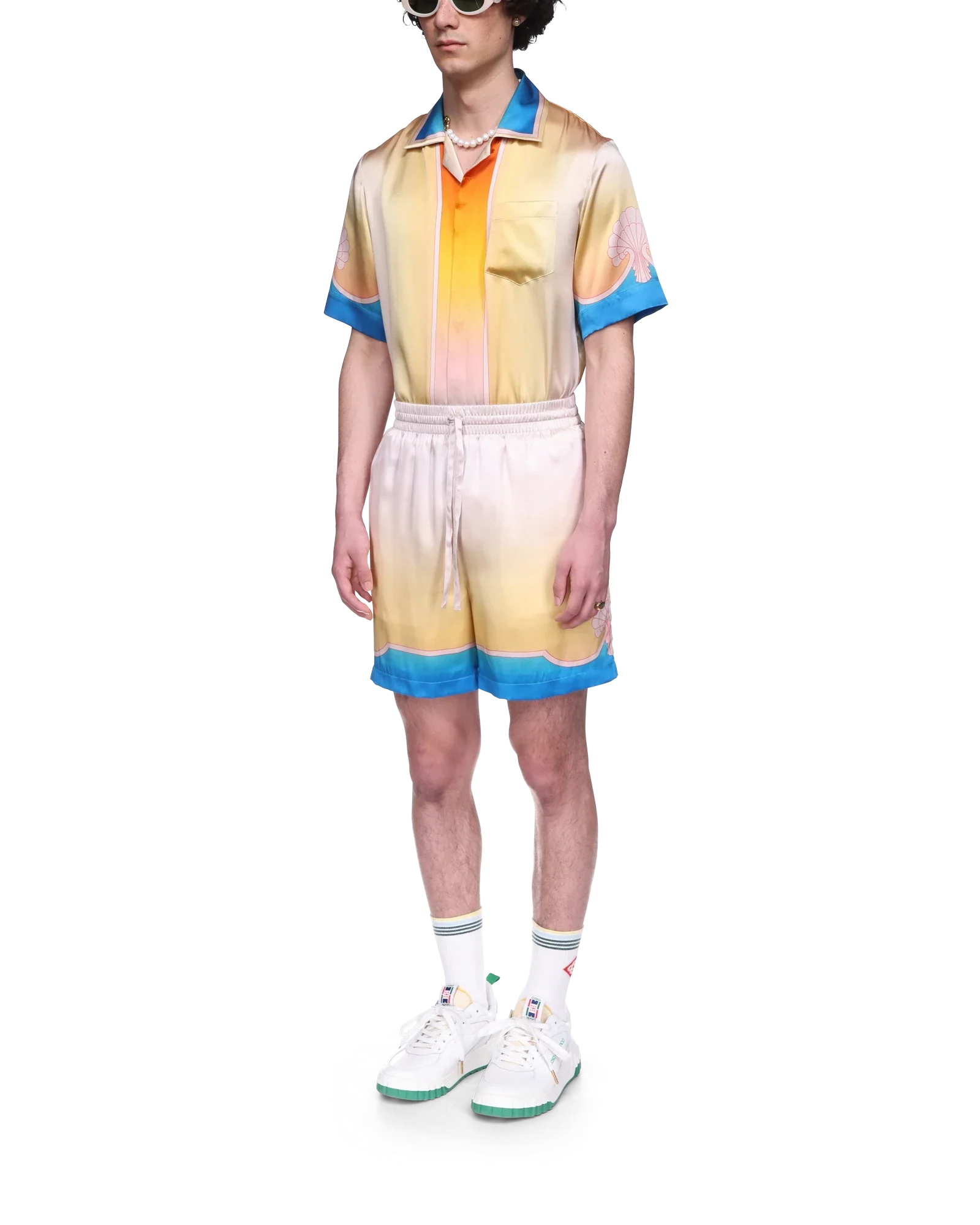 L'Arc Coloré Silk Shorts