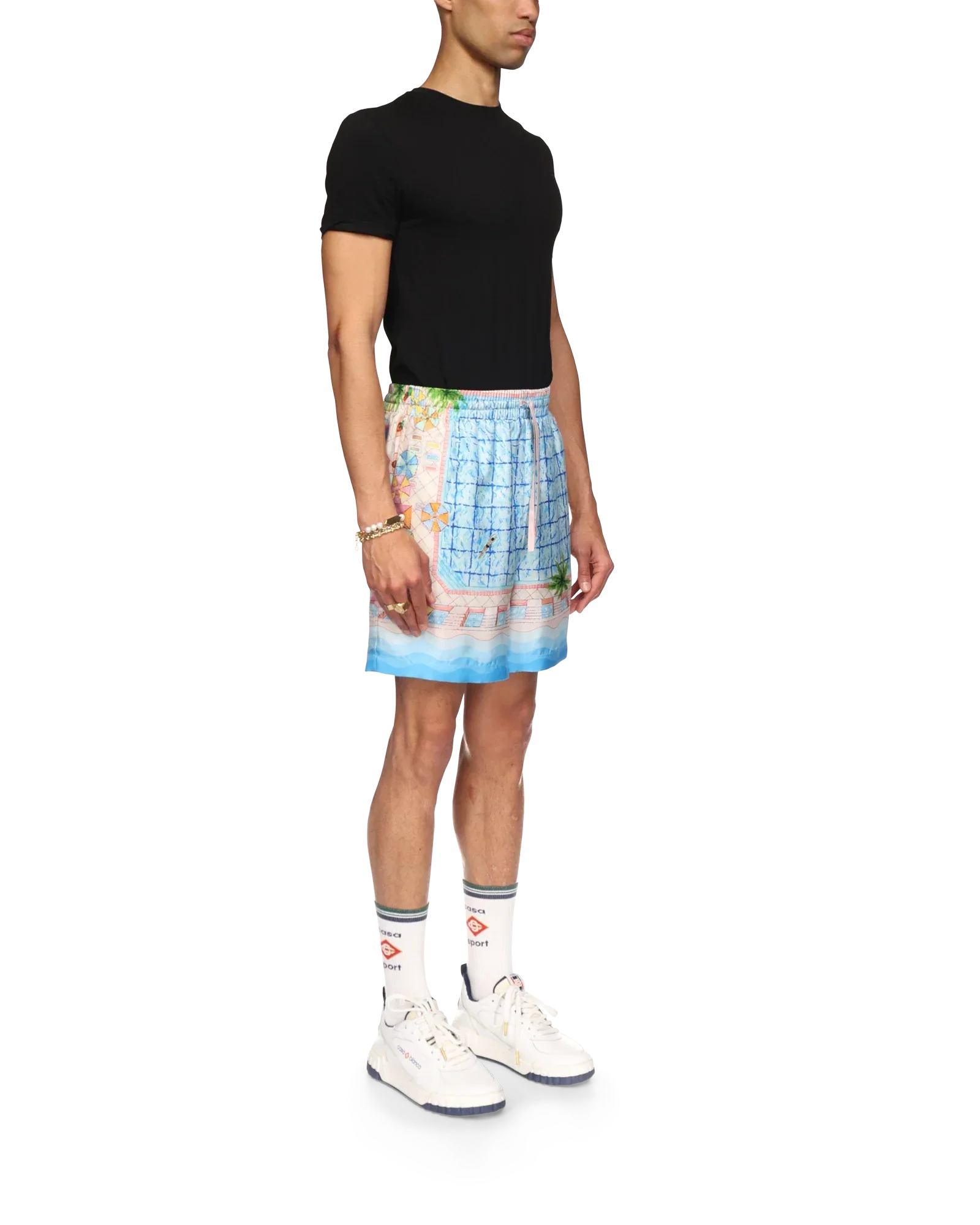 Le Plongeon Silk Shorts