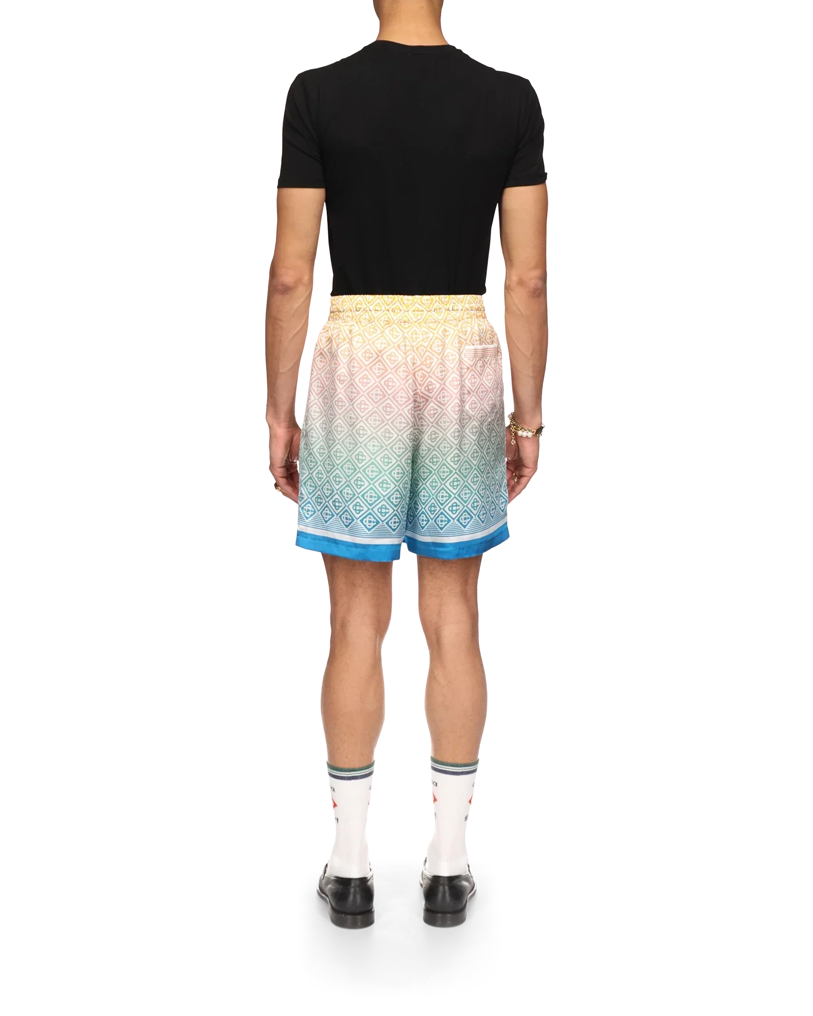 Gradient Monogram Silk Shorts