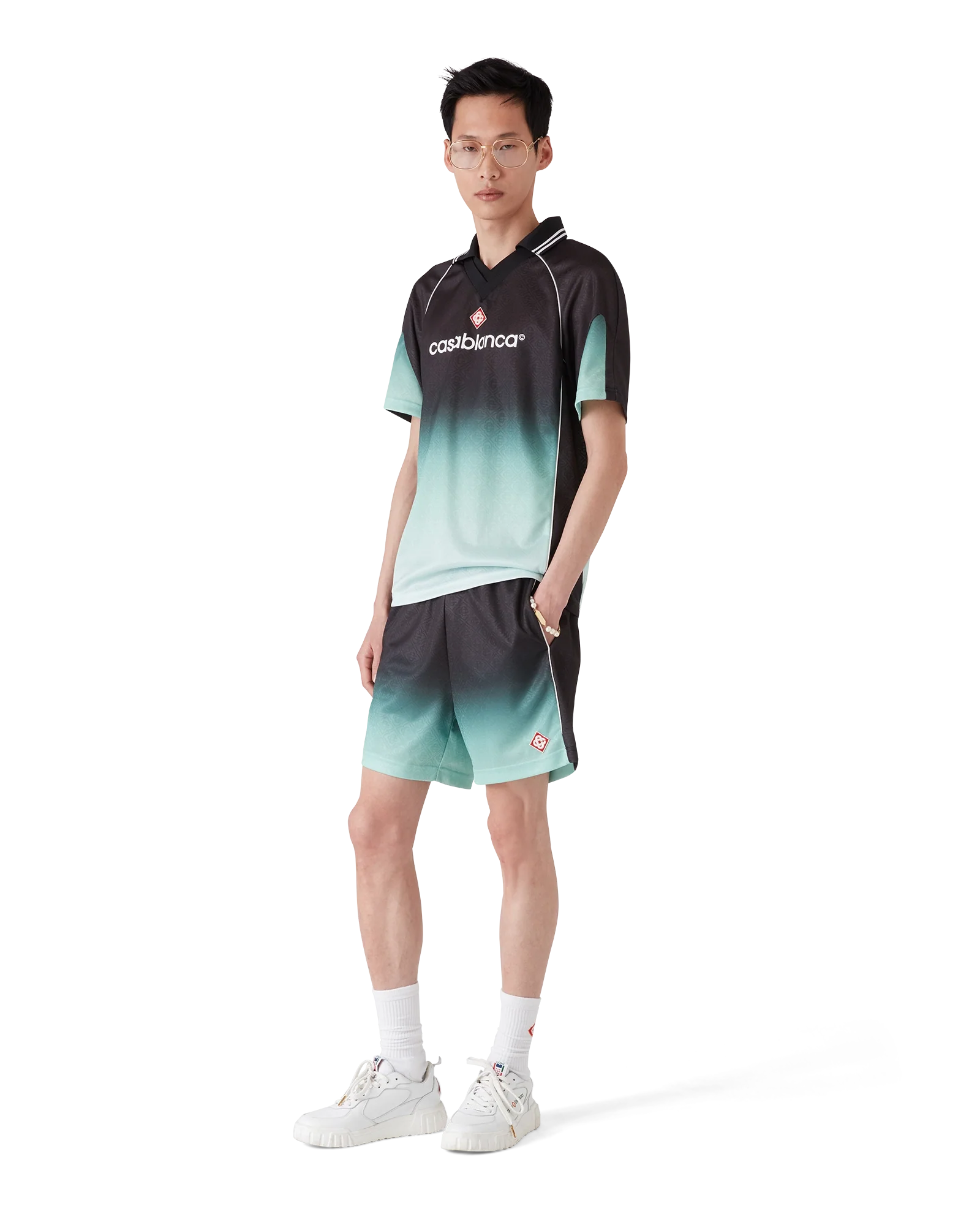 Gradient Monogram Jacquard Football Shorts