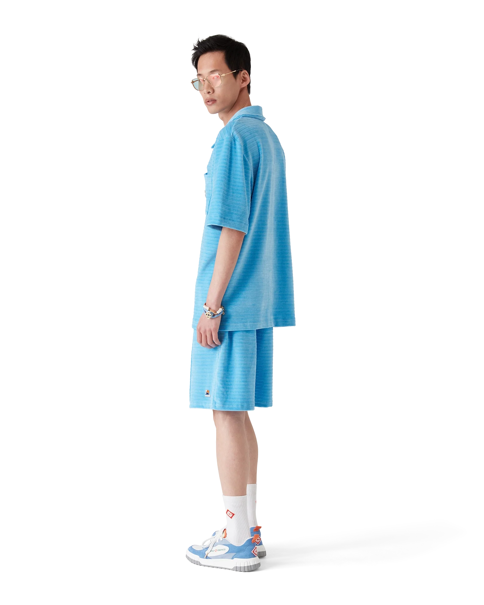 Velour Stripe Shorts