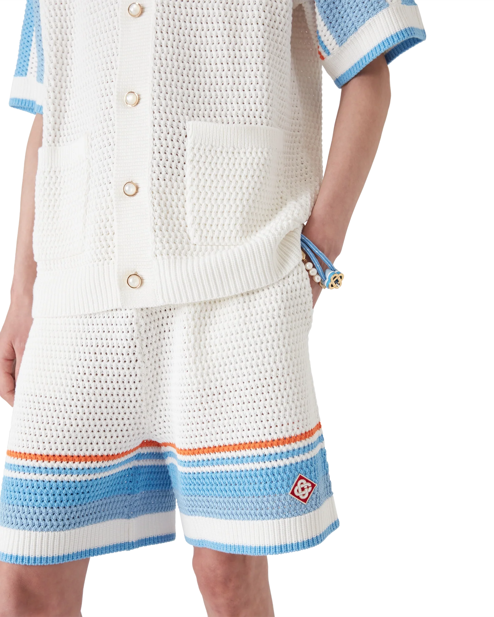Cotton Tennis Crochet Shorts