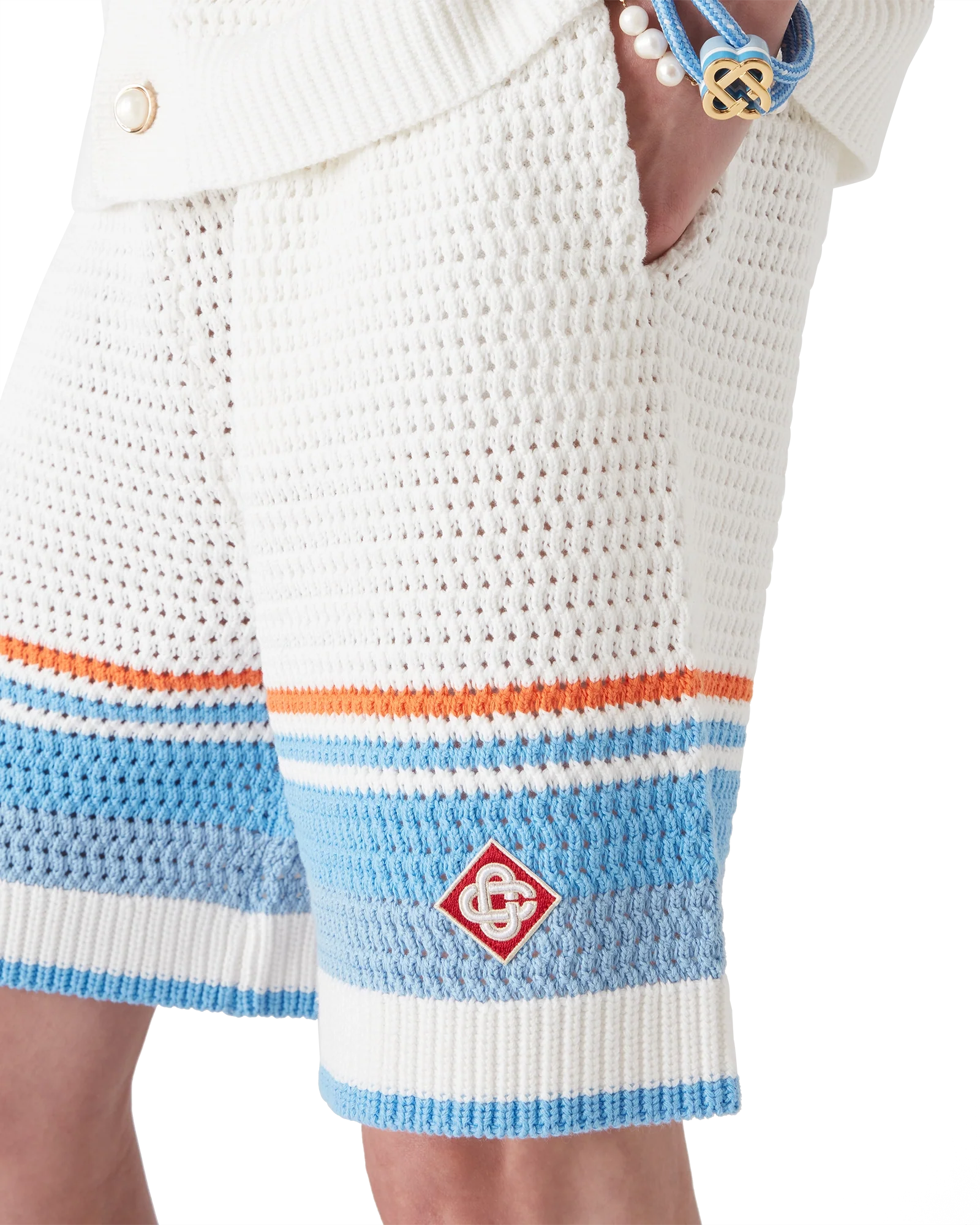 Cotton Tennis Crochet Shorts