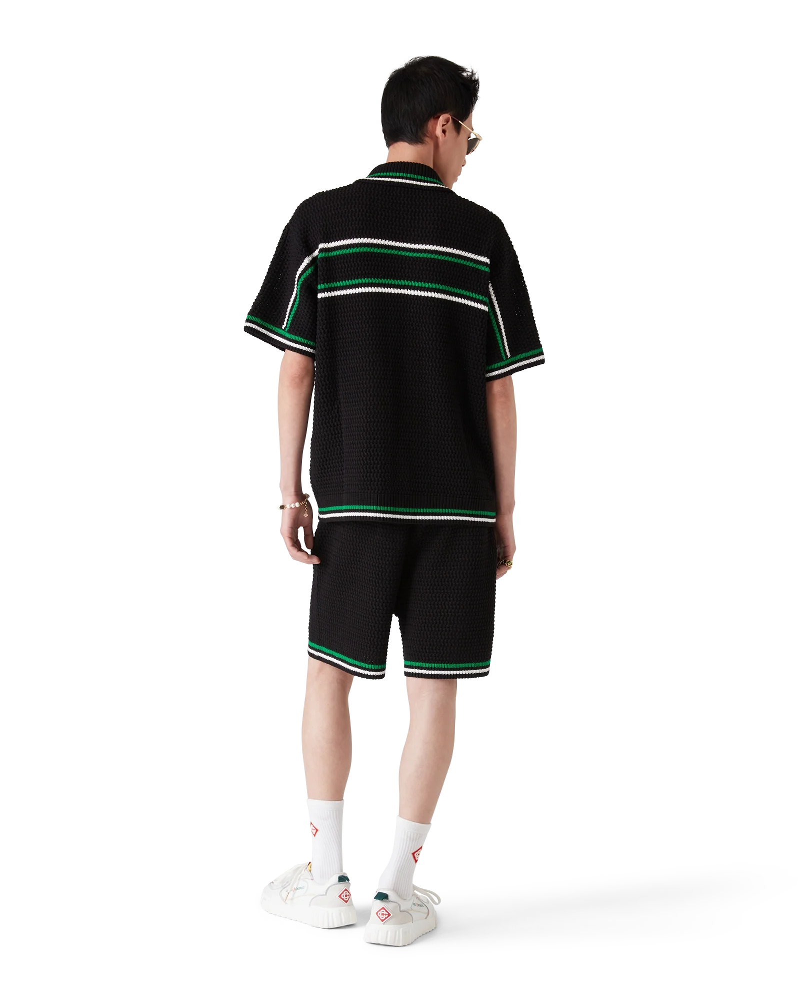Tennis Short Sleeve Crochet Shirt
